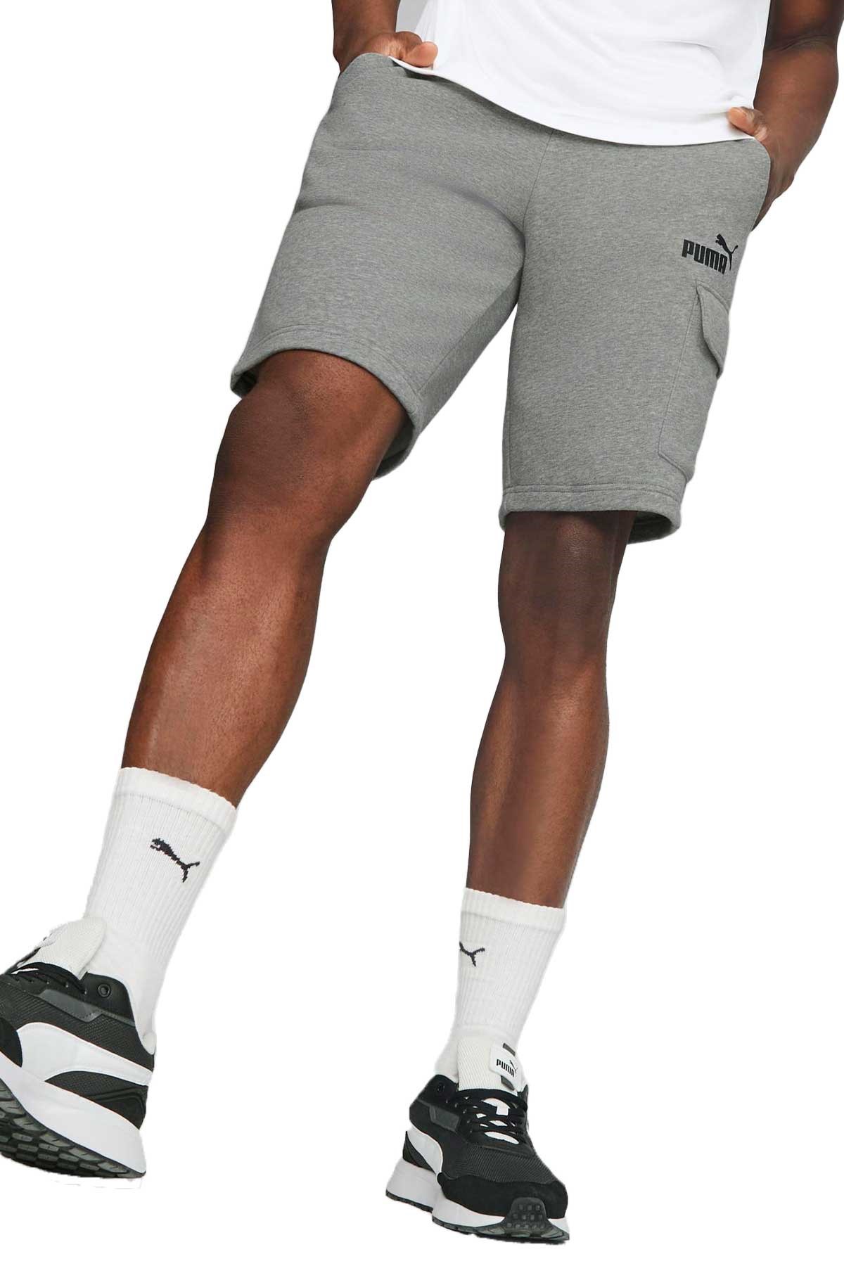 Puma ESS Cargo Erkek Spor Şort 67336603 Gri