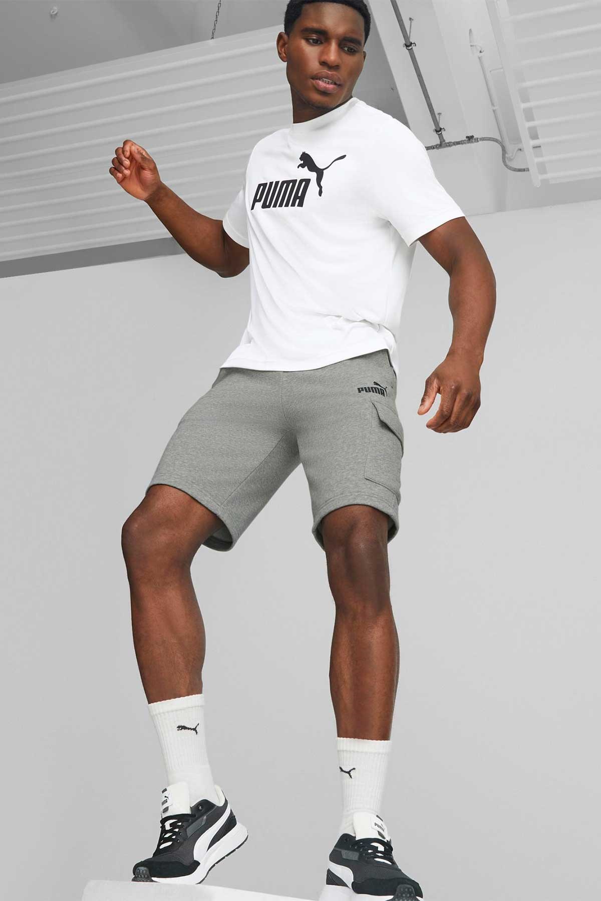 Puma ESS Cargo Erkek Spor Şort 67336603 Gri