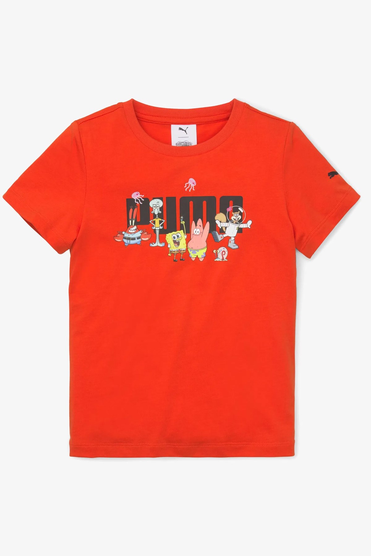 Puma X Spongebob Logo Çocuk Tişört 67366820 Kırmızı