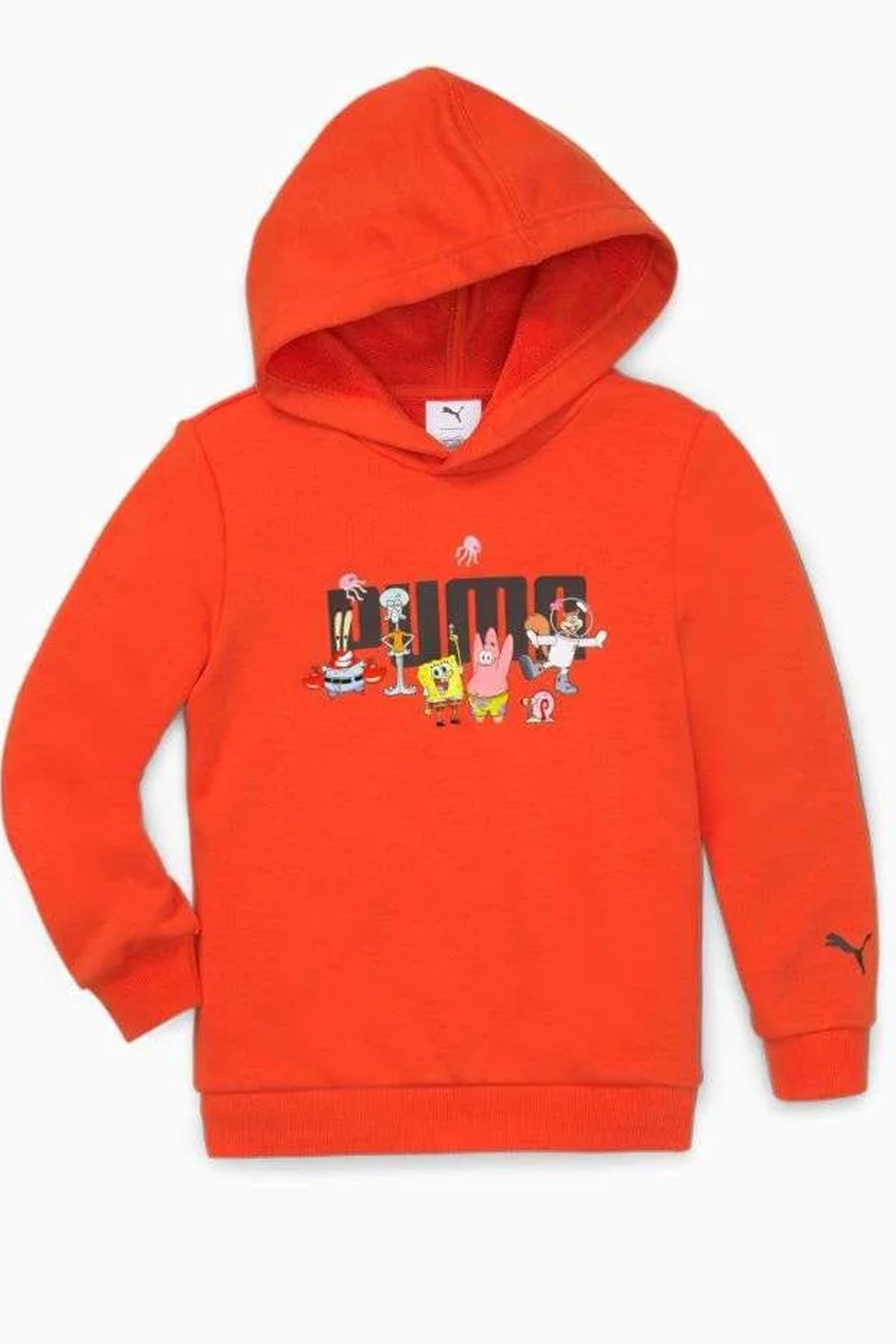 Puma X Spongebob Hoodie Çocuk Sweat 67367320 Kırmızı