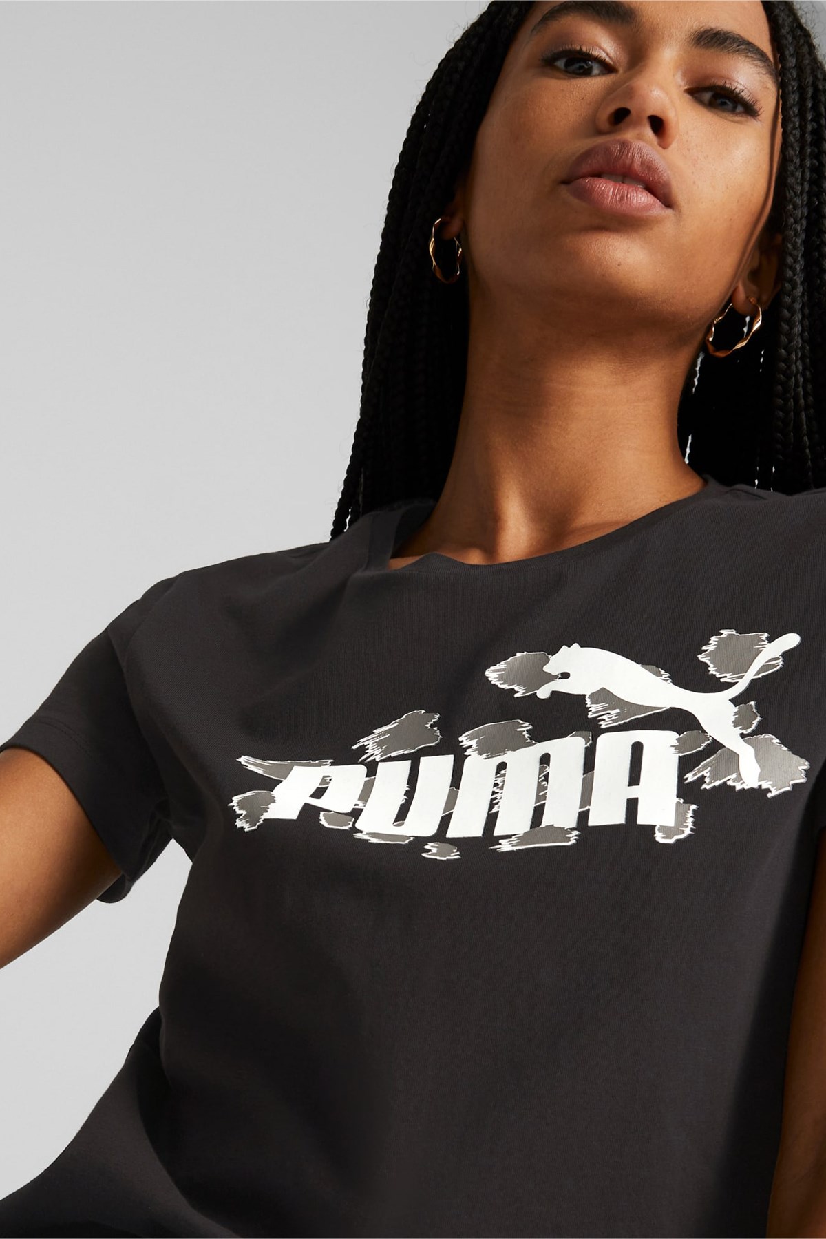 Puma Ess+ Animal Kadın Tişört 67368701 Siyah