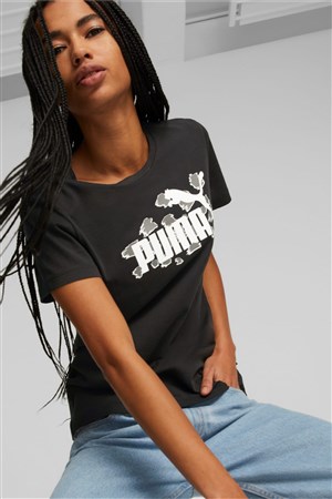 Puma Ess+ Animal Kadın Tişört 67368701 Siyah