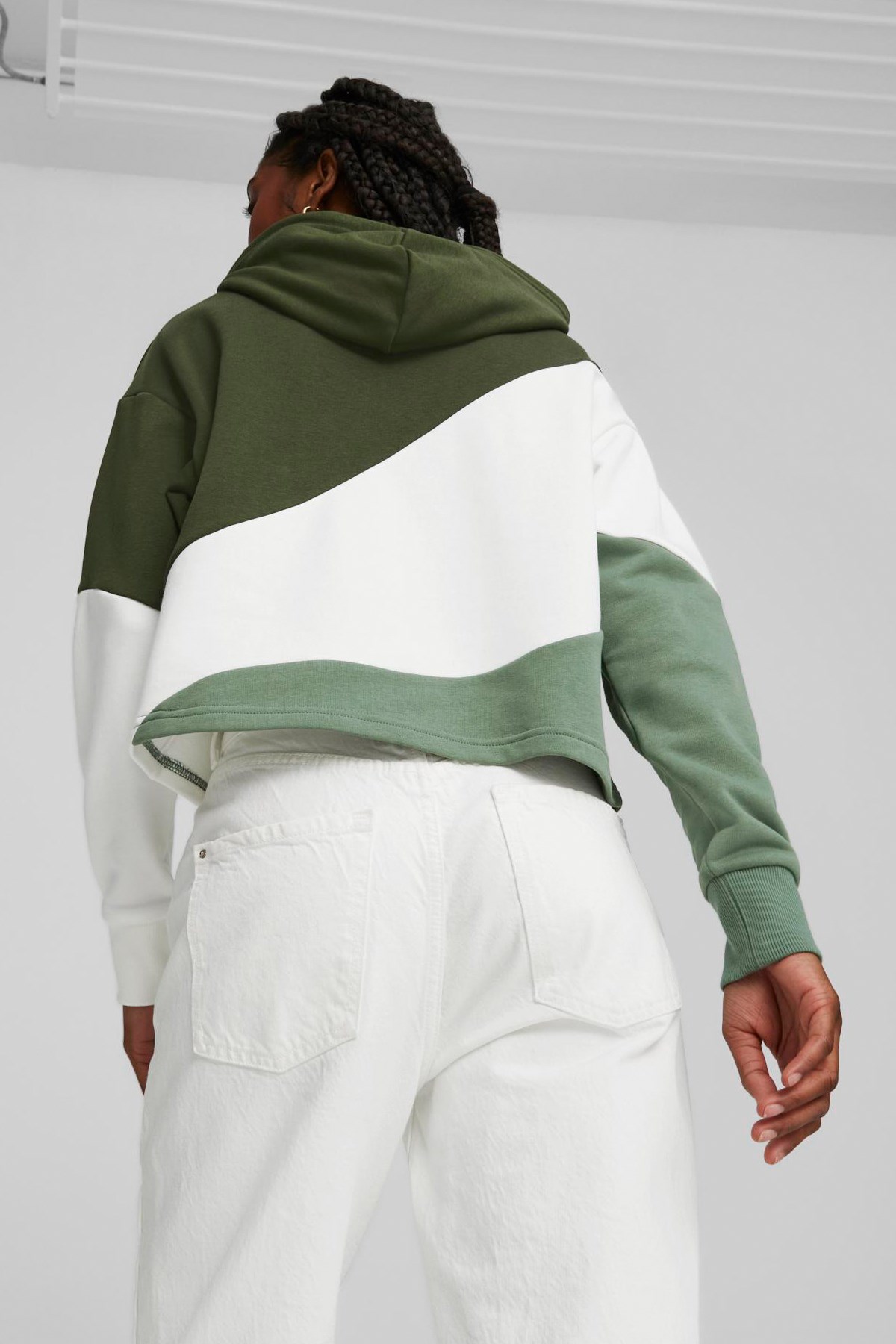 Puma Power Cat Kadın Sweatshirt 67397744 Yeşil
