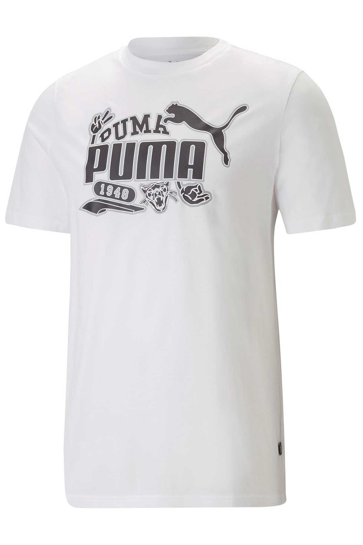 Puma Graphics Icon Erkek Tişört 67447602 Beyaz