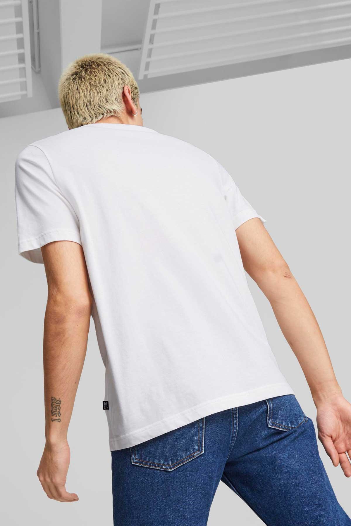 Puma Graphics Summer Erkek Tişört 67448202 Beyaz