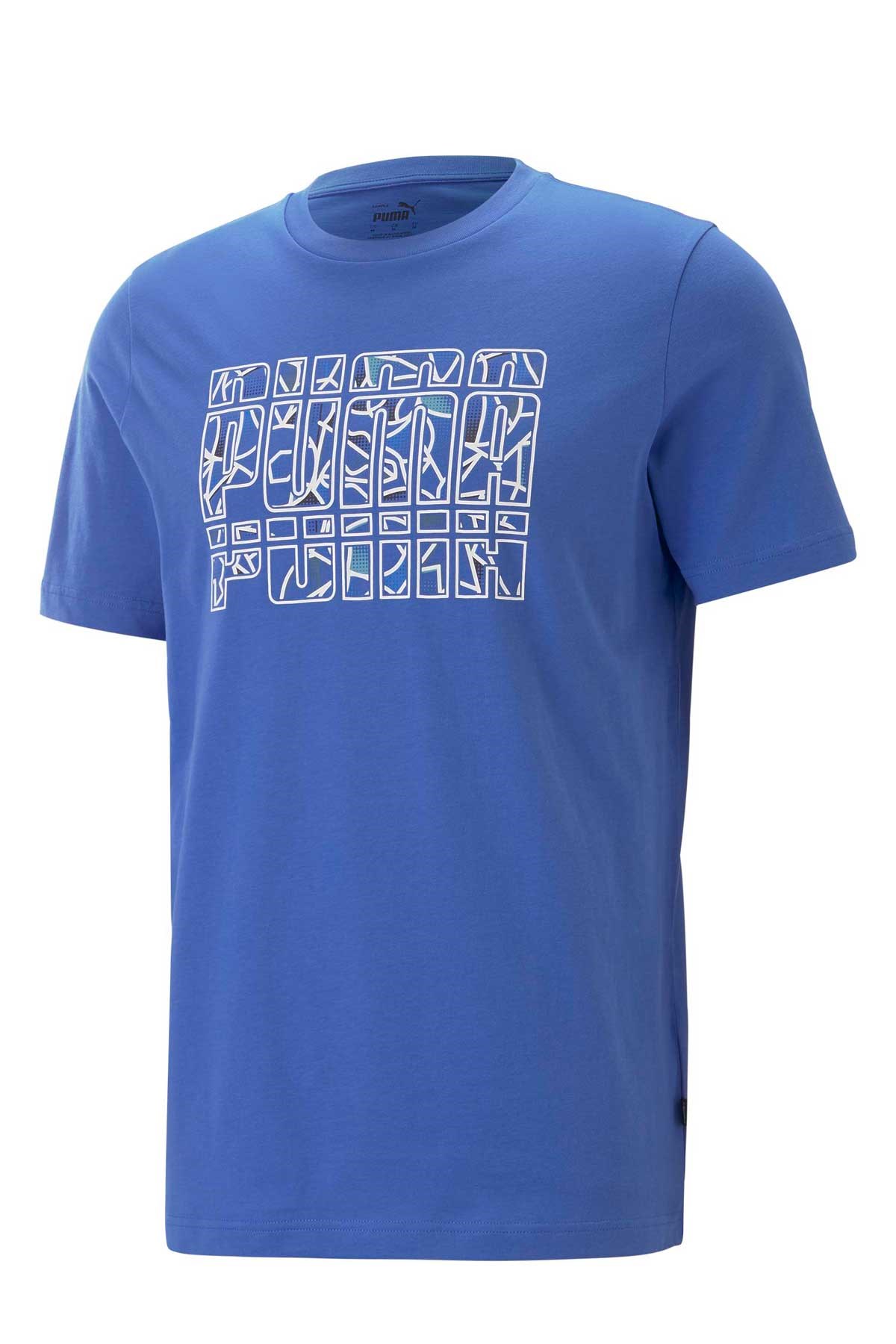 Puma Graphics Summer Erkek Tişört 67448292 Mavi