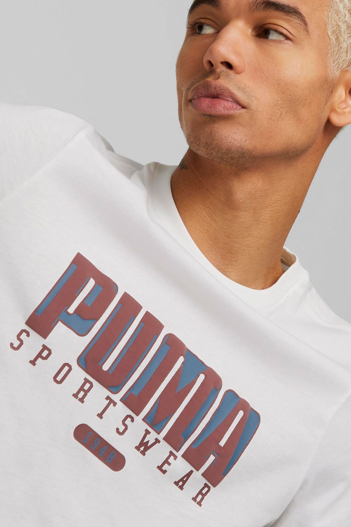 Puma Graphics Retro Erkek Tişört 67448602 Beyaz