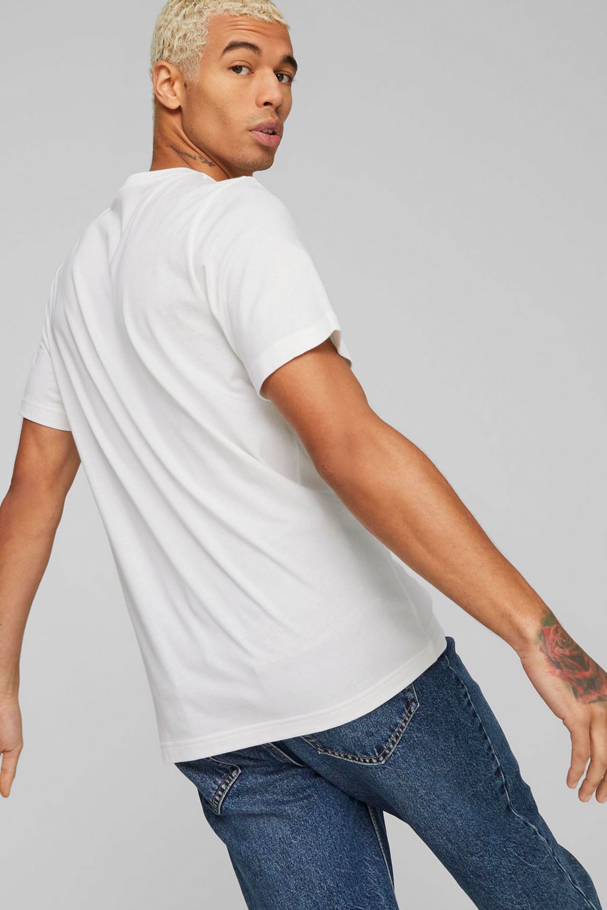 Puma Graphics Retro Erkek Tişört 67448602 Beyaz