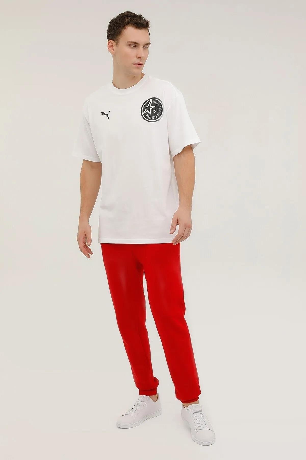 Puma Tbf Fanwear Erkek Tişört 67502703 Beyaz