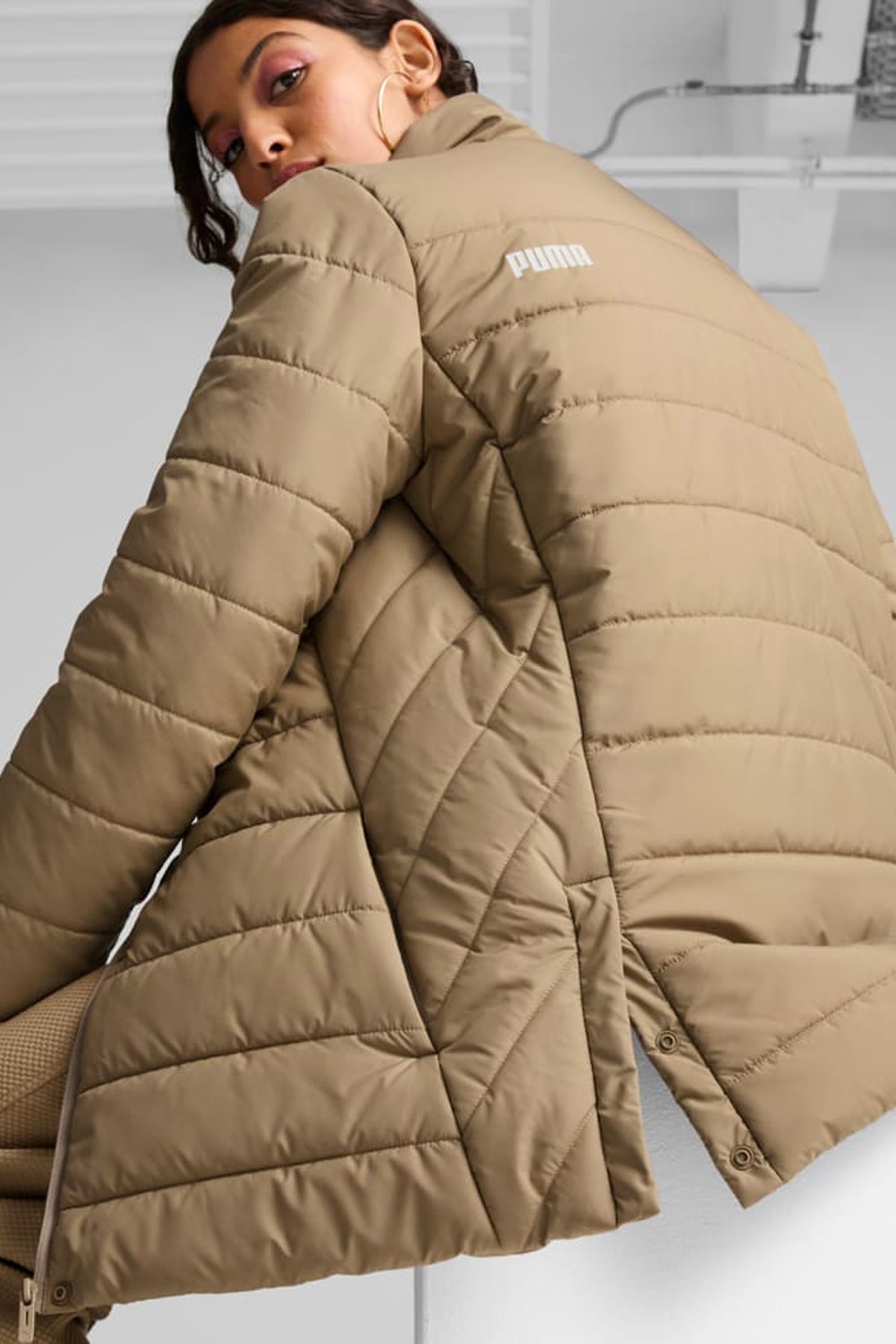 Puma Ess Padded Kadın Mont 67536467 Bej