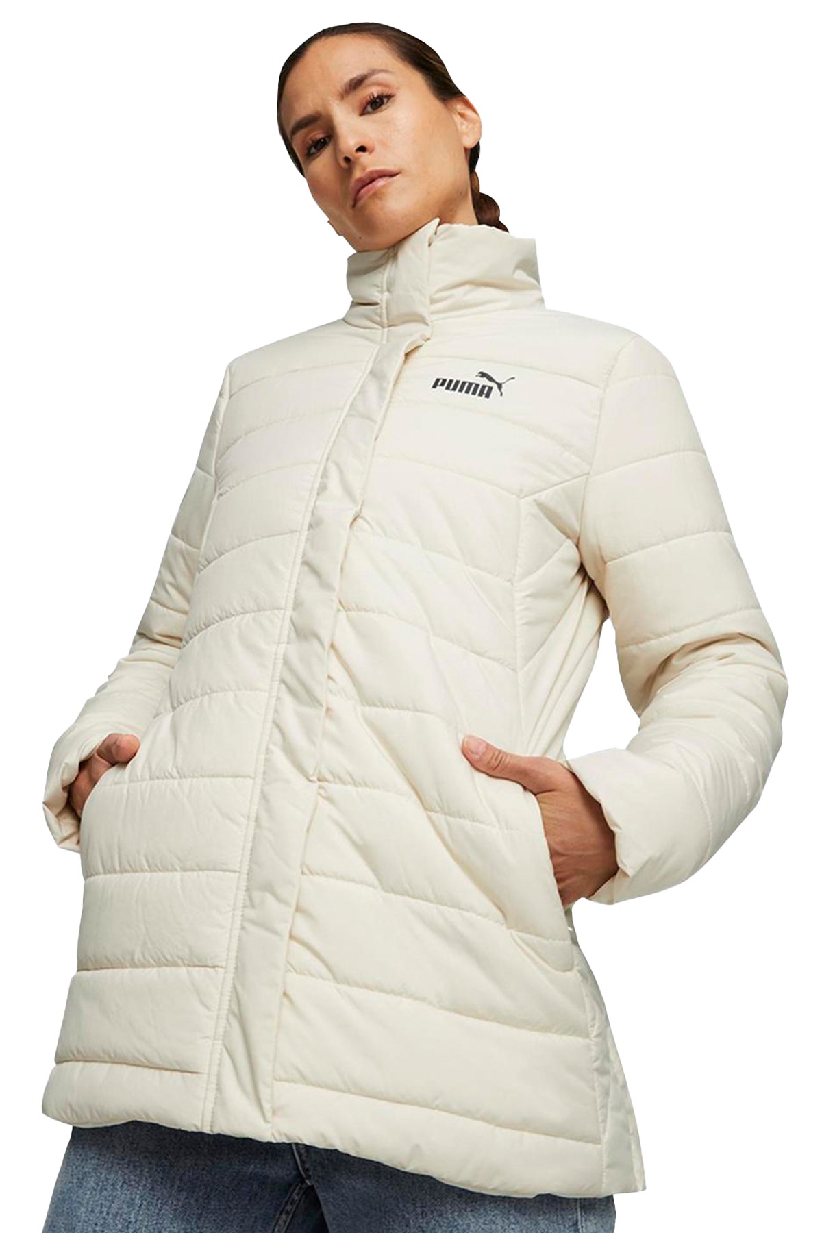 Puma Ess+ Padded Kadın Mont 67536487 Beyaz