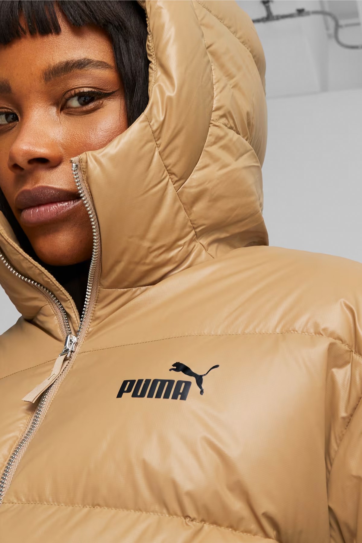 Puma Style Down Kadın Mont 67536885 Kahverengi