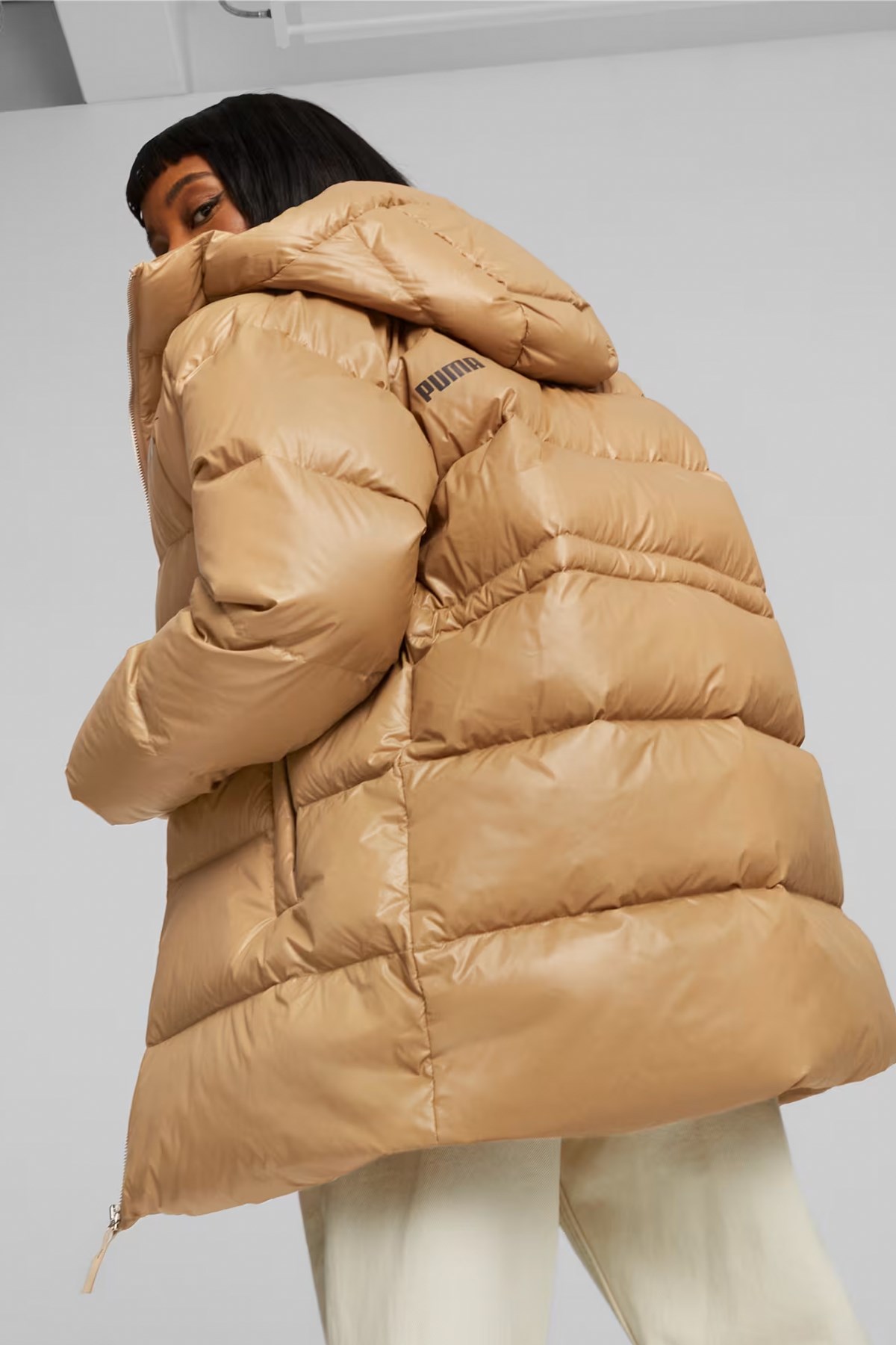 Puma Style Down Kadın Mont 67536885 Kahverengi