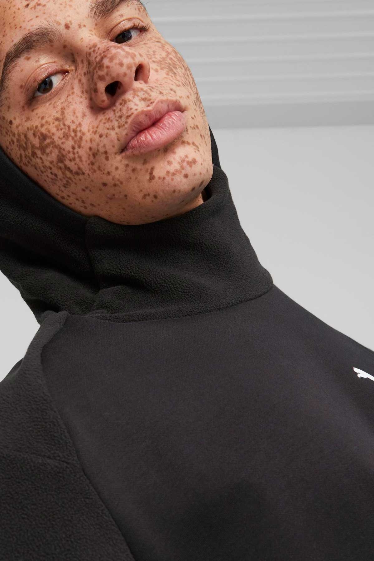Puma Rad/Cal Polarfleece Erkek Sweatshirt 67589201 Siyah