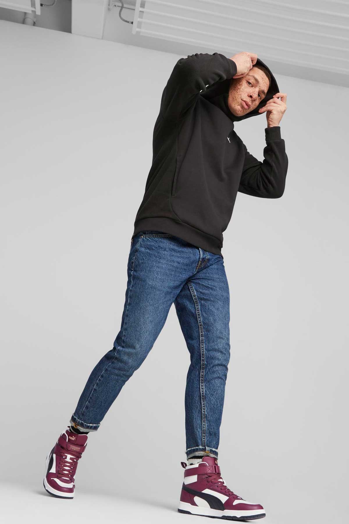 Puma Rad/Cal Polarfleece Erkek Sweatshirt 67589201 Siyah