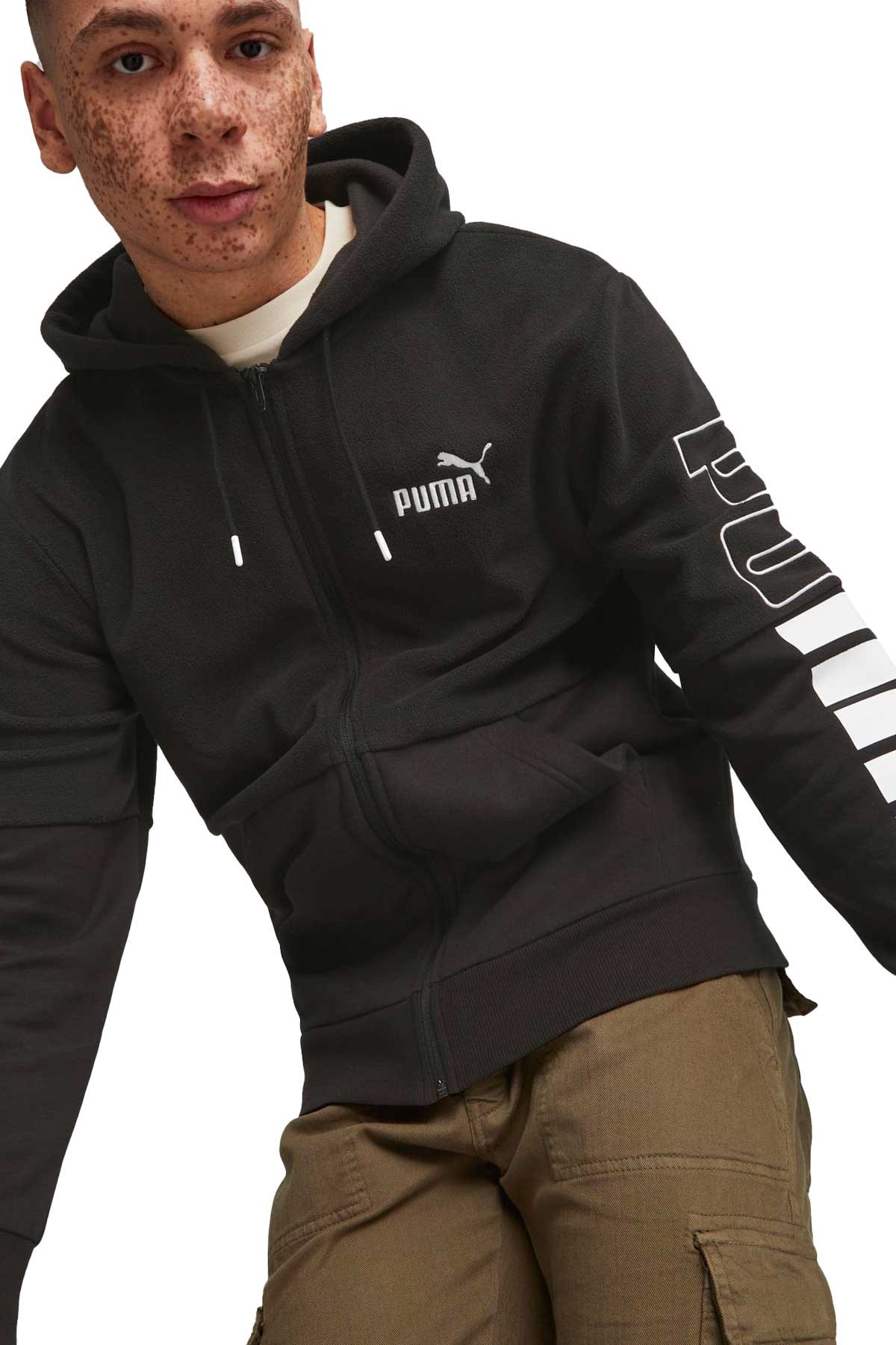 Puma Power Winterized Full-Zip Erkek Sweatshirt 67591401 Siyah