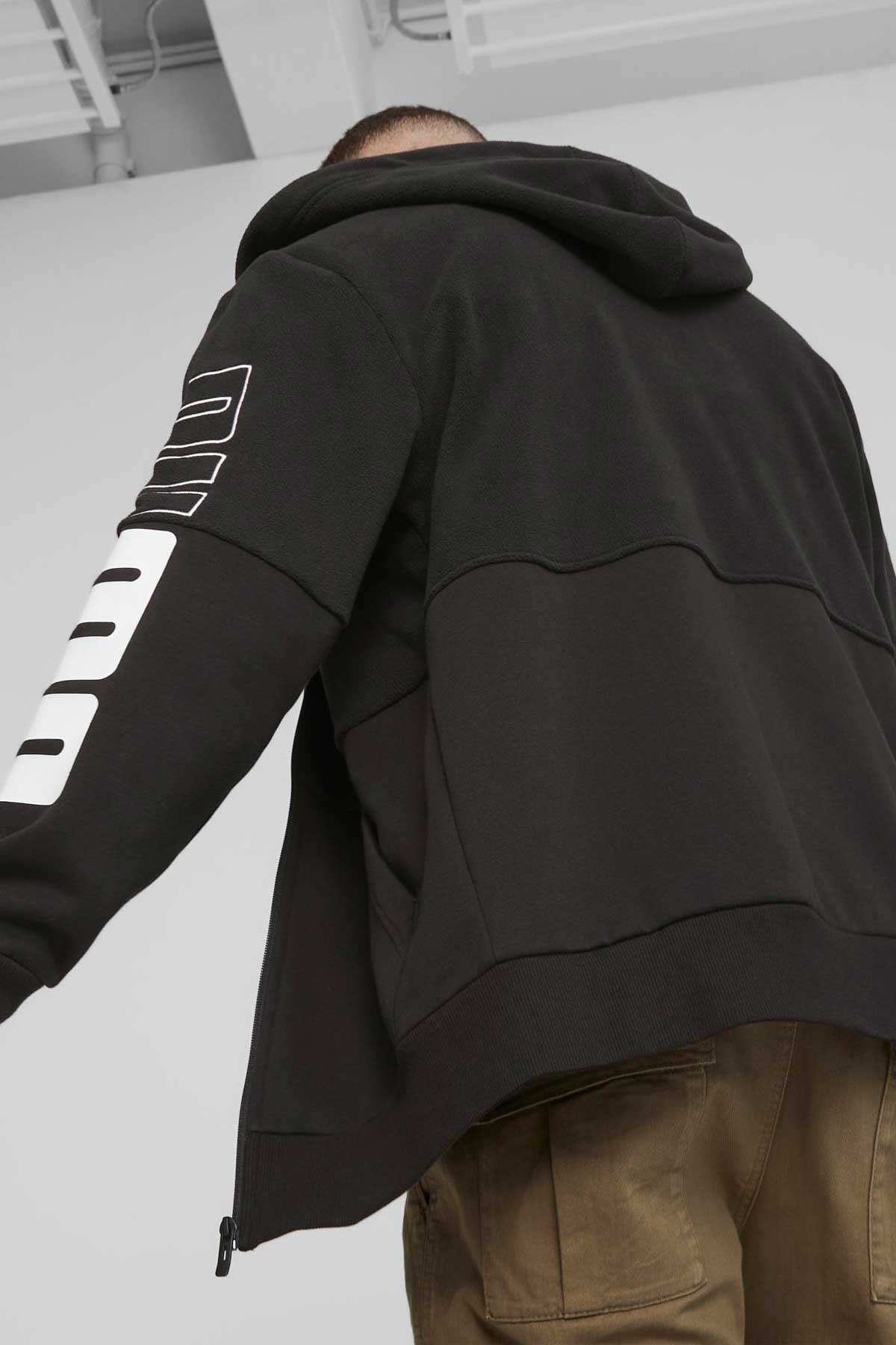Puma Power Winterized Full-Zip Erkek Sweatshirt 67591401 Siyah