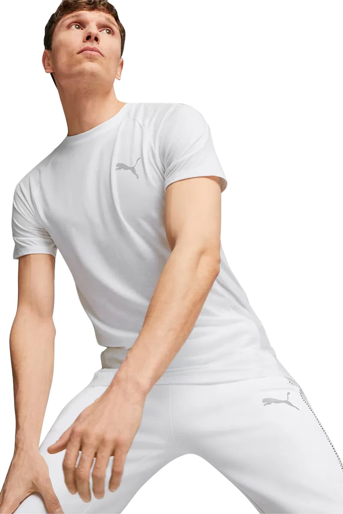 Puma Evostrıpe Tee Erkek Tişört 67592802 Beyaz