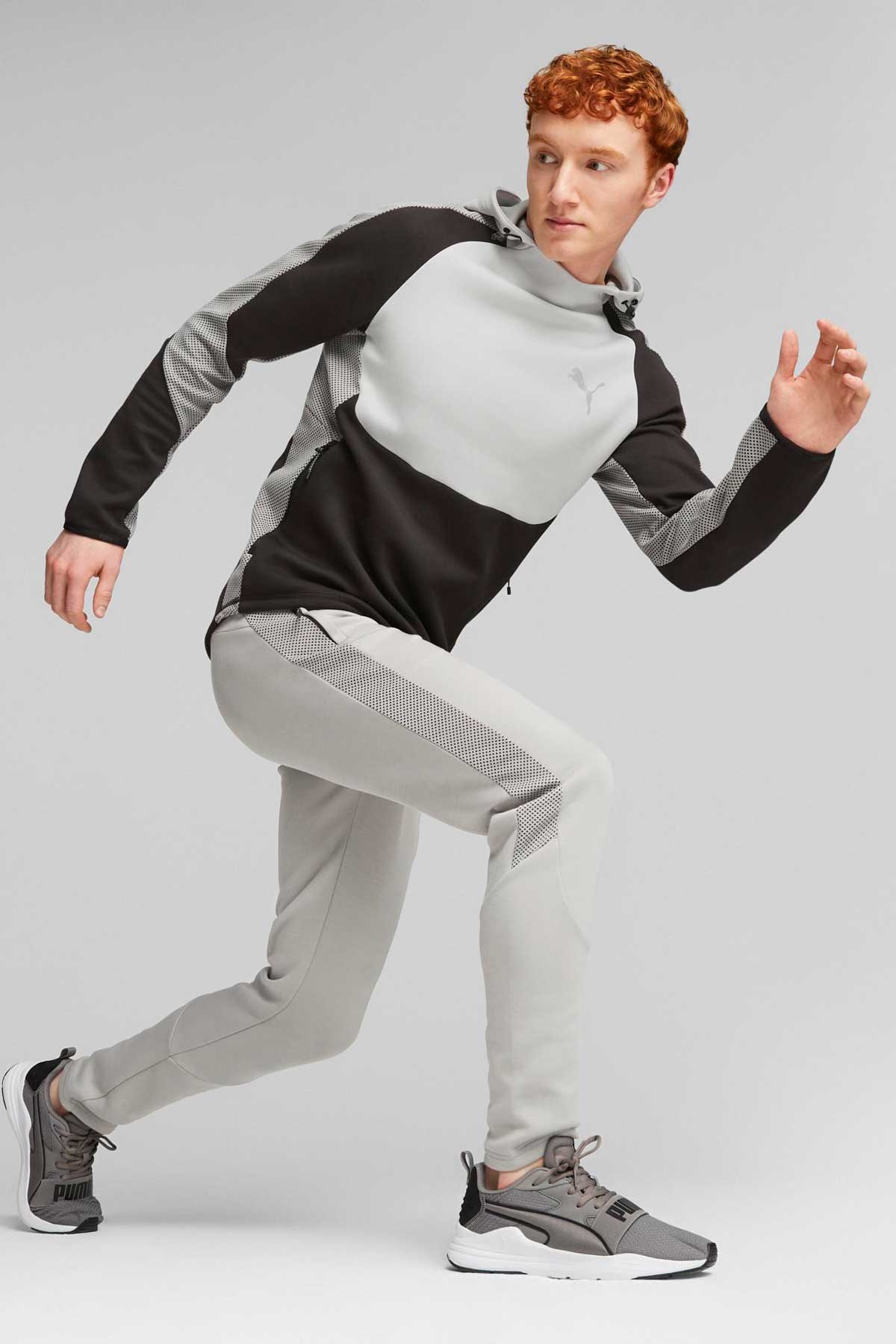 Puma Evostrıpe Erkek Sweatshirt 67592914 Gri