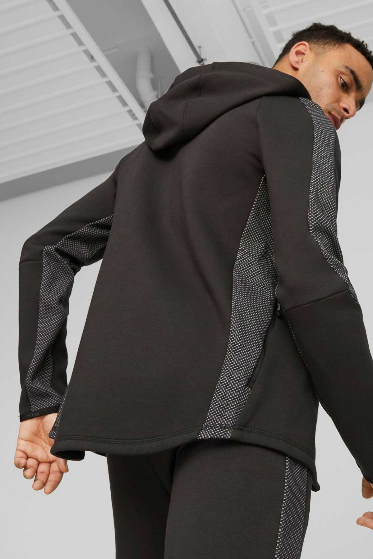 Puma Evostrıpe Full-Zip Erkek Sweatshirt 67593001 Siyah