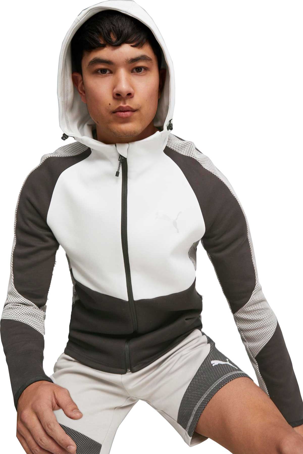 Puma Evostrıpe Full-Zip Erkek Sweatshirt 67593014 Gri