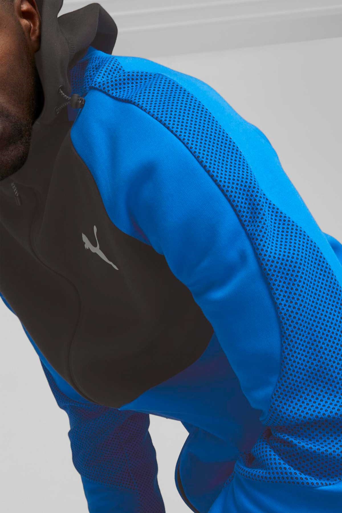 Puma Evostrıpe Full-Zip Erkek Sweatshirt 67593047 Mavi