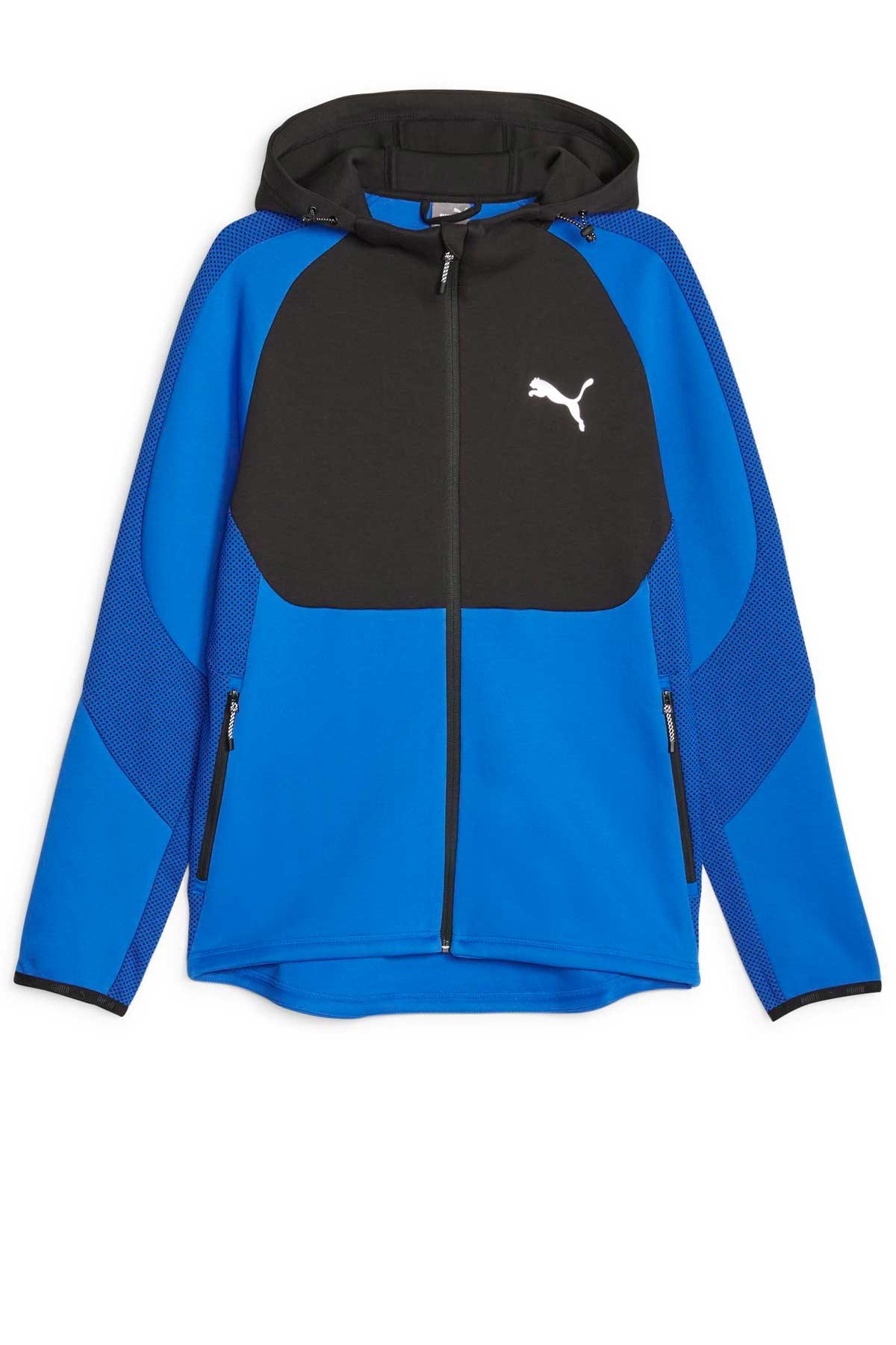 Puma Evostrıpe Full-Zip Erkek Sweatshirt 67593047 Mavi