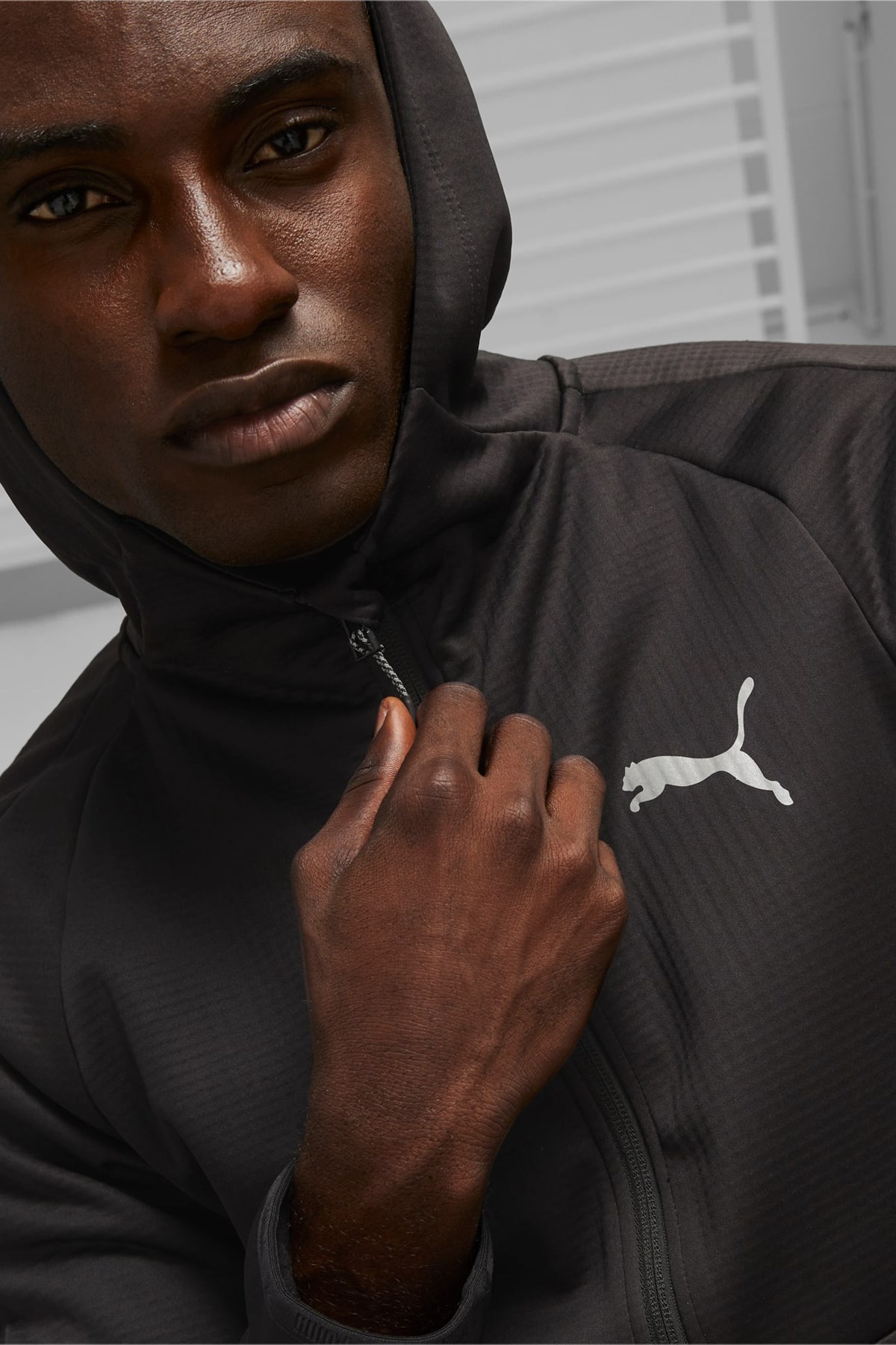 Puma Evostrıpe Warm Full-Zip Erkek Sweatshirt 67593401 Siyah