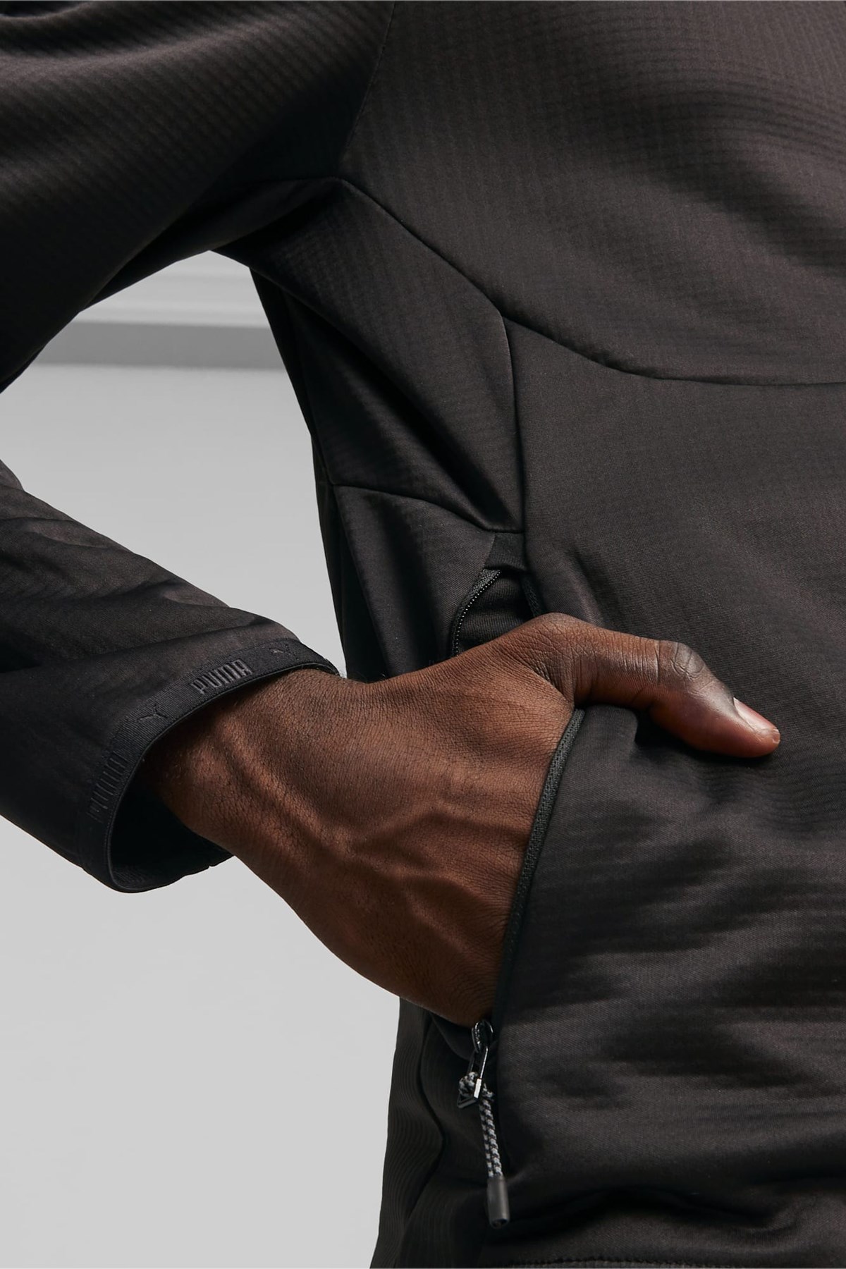 Puma Evostrıpe Warm Full-Zip Erkek Sweatshirt 67593401 Siyah