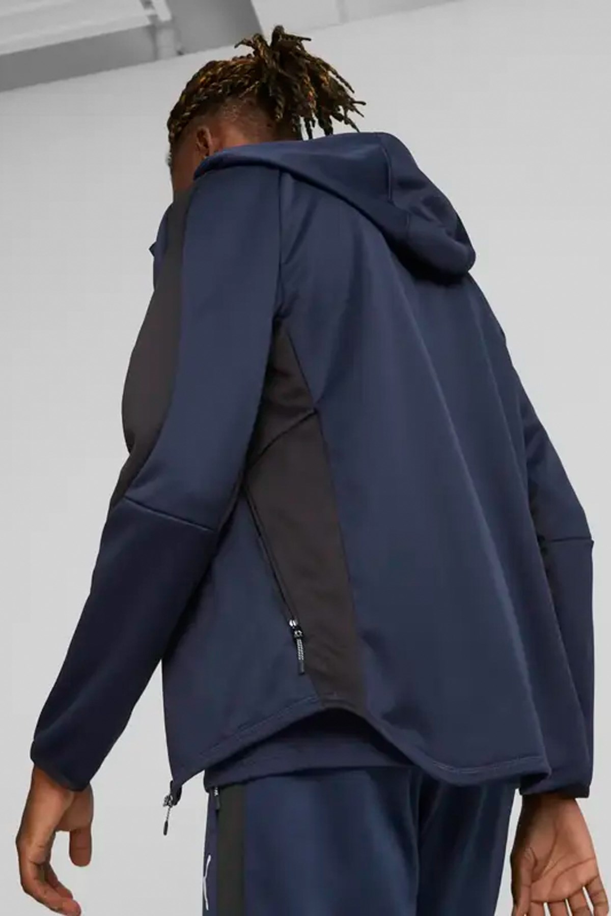 Puma Evostrıpe Warm Erkek Fermuarlı Sweat 67593406 Lacivert