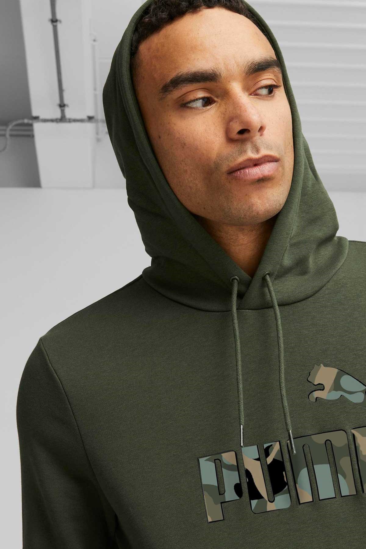 Puma Ess+ Camo Erkek Sweatshirt 67594731 Yeşil