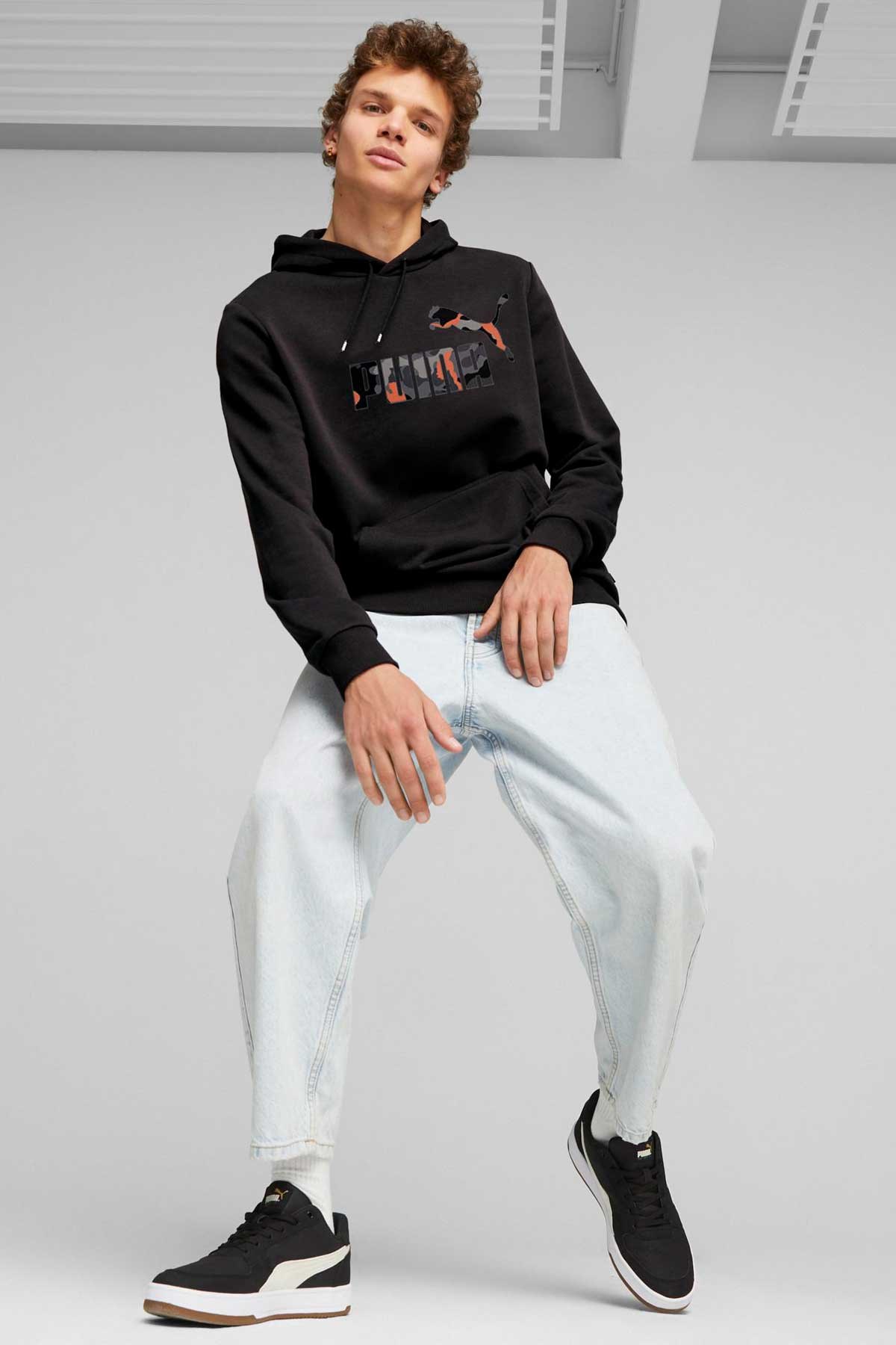 Puma Ess+ Camo Erkek Sweatshirt 67594751 Siyah