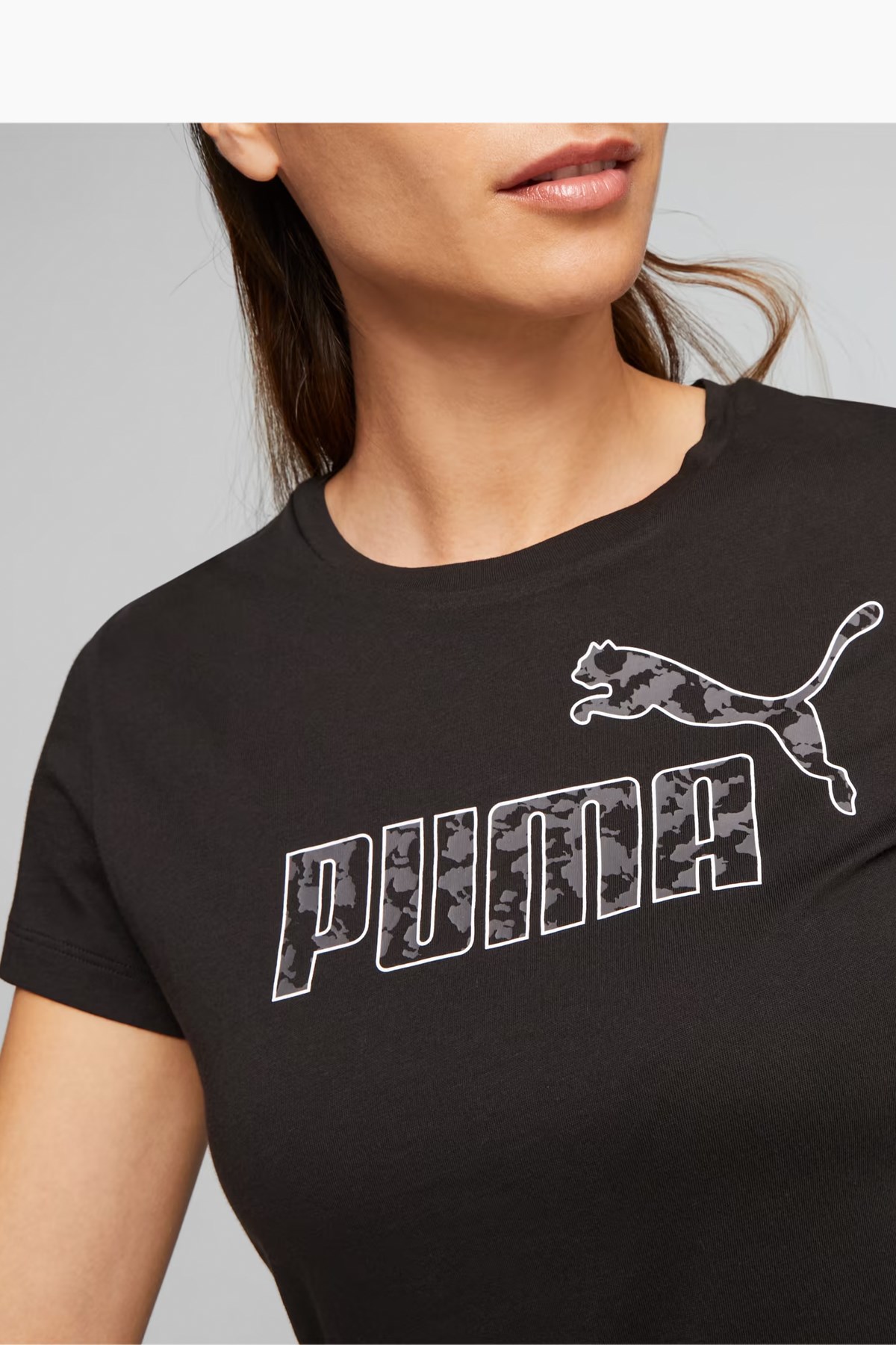 Puma Ess+ Animal Kadın Tişört 67596101 Siyah