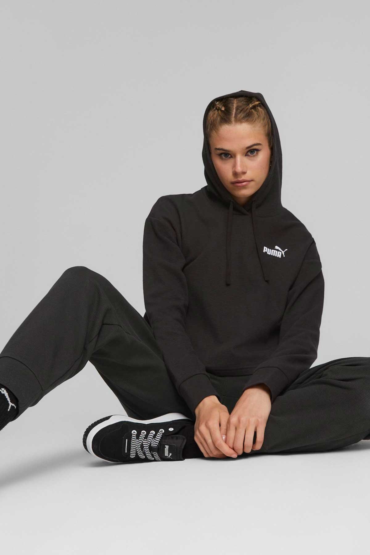 Puma Ess Elevatd Kadın Sweatshirt 67597001 Siyah