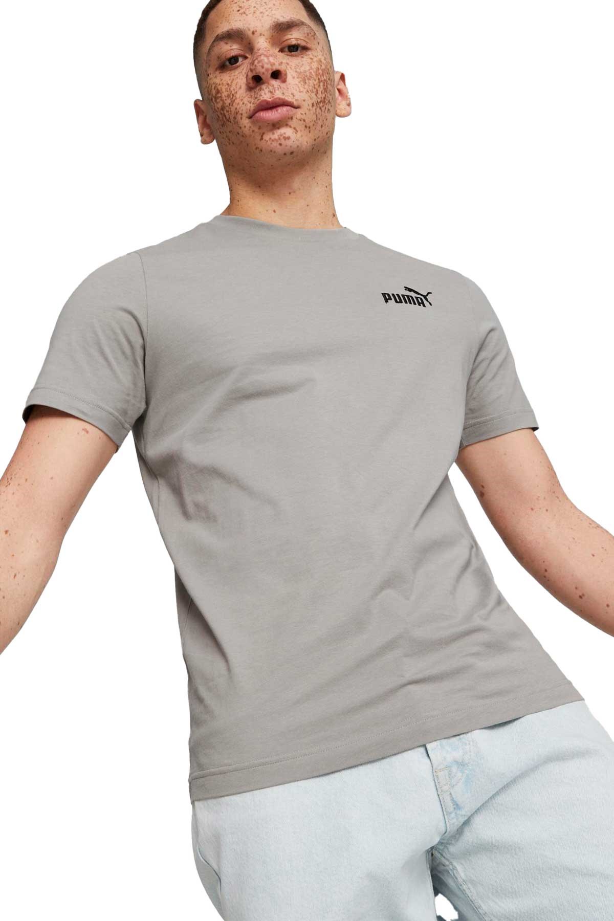 Puma Ess Elevatd Erkek Tişört 67597314 Gri