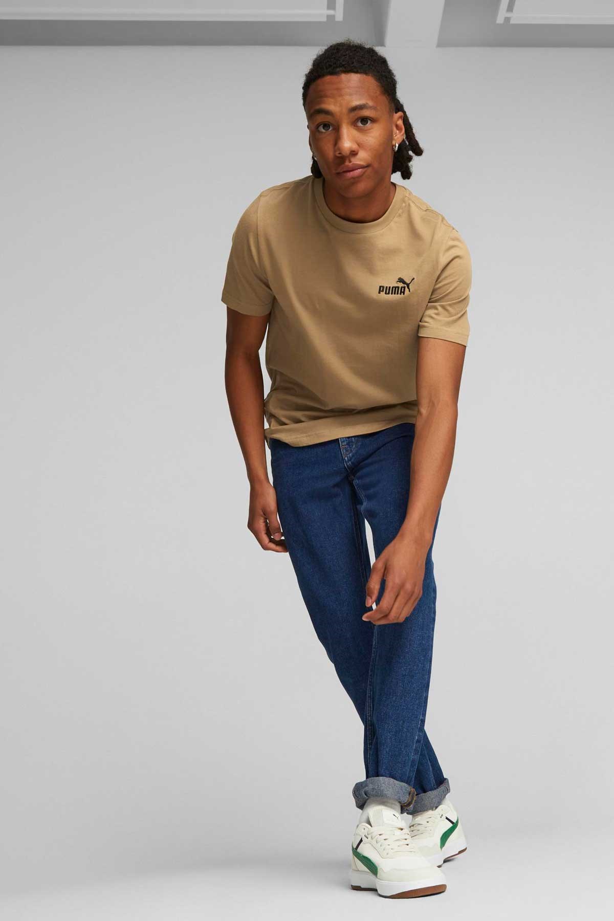 Puma Ess Elevatd Erkek Tişört 67597385 Bej