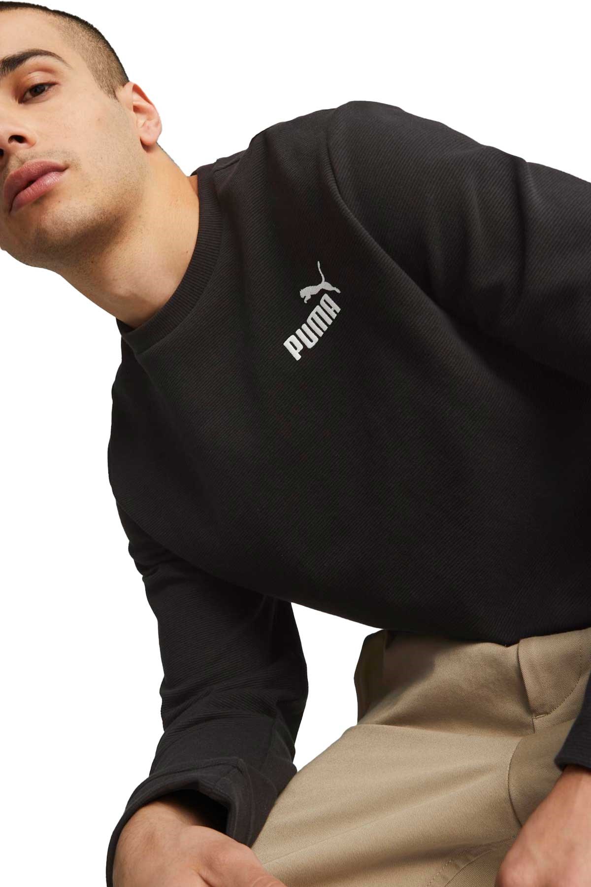 Puma Ess Elevatd Erkek Sweatshirt 67597401 Siyah