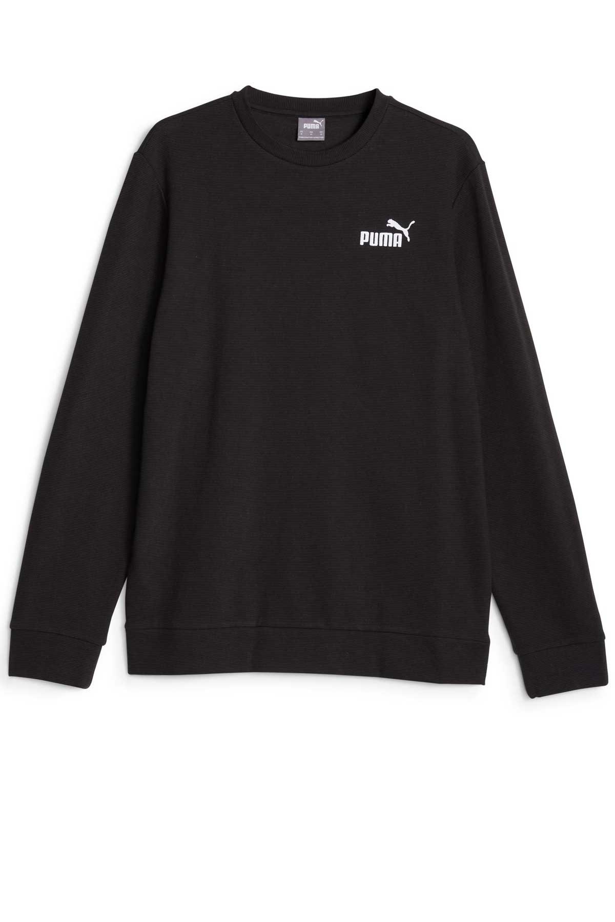 Puma Ess Elevatd Erkek Sweatshirt 67597401 Siyah