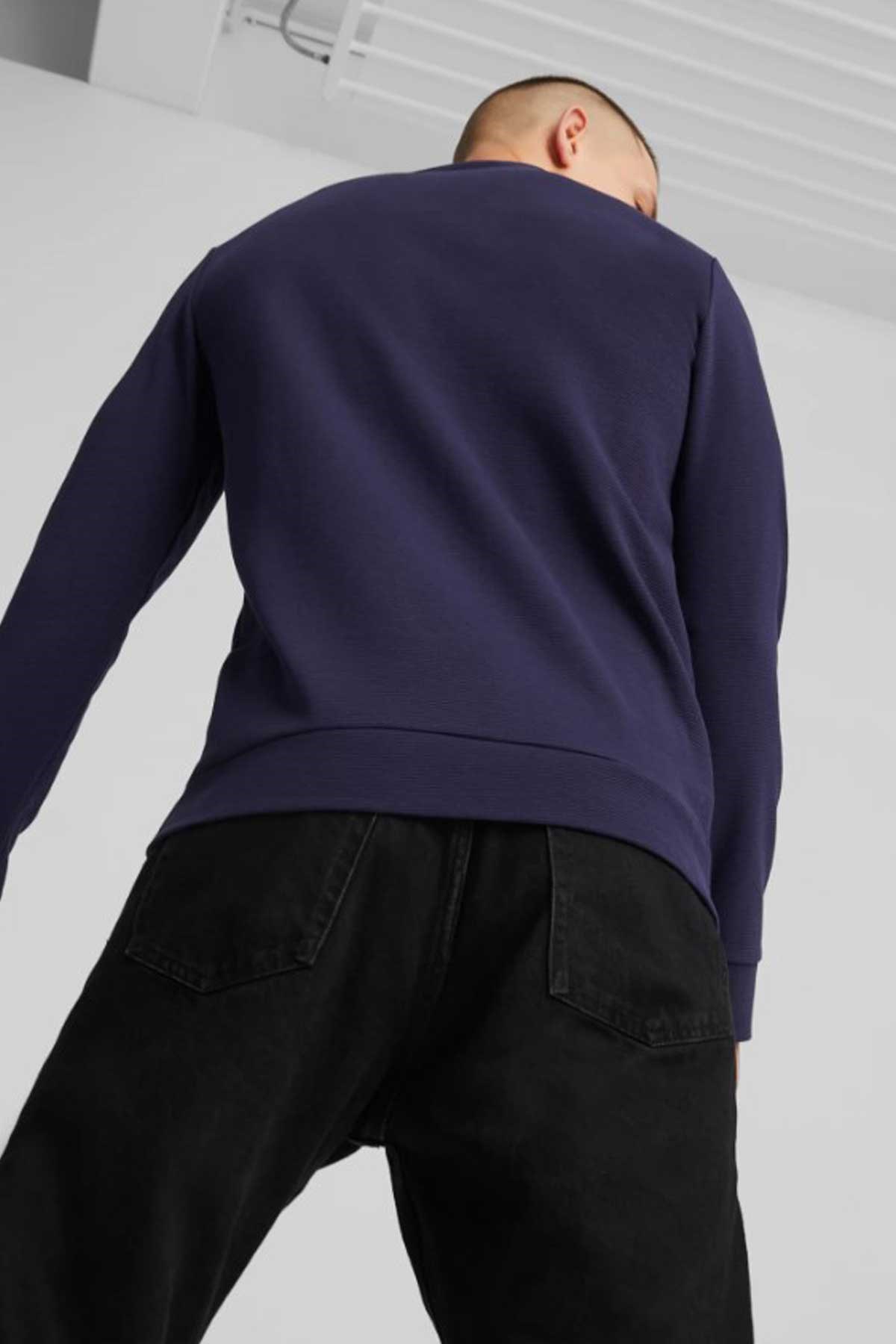 Puma Ess Elevatd Erkek Sweatshirt 67597406 Lacivert
