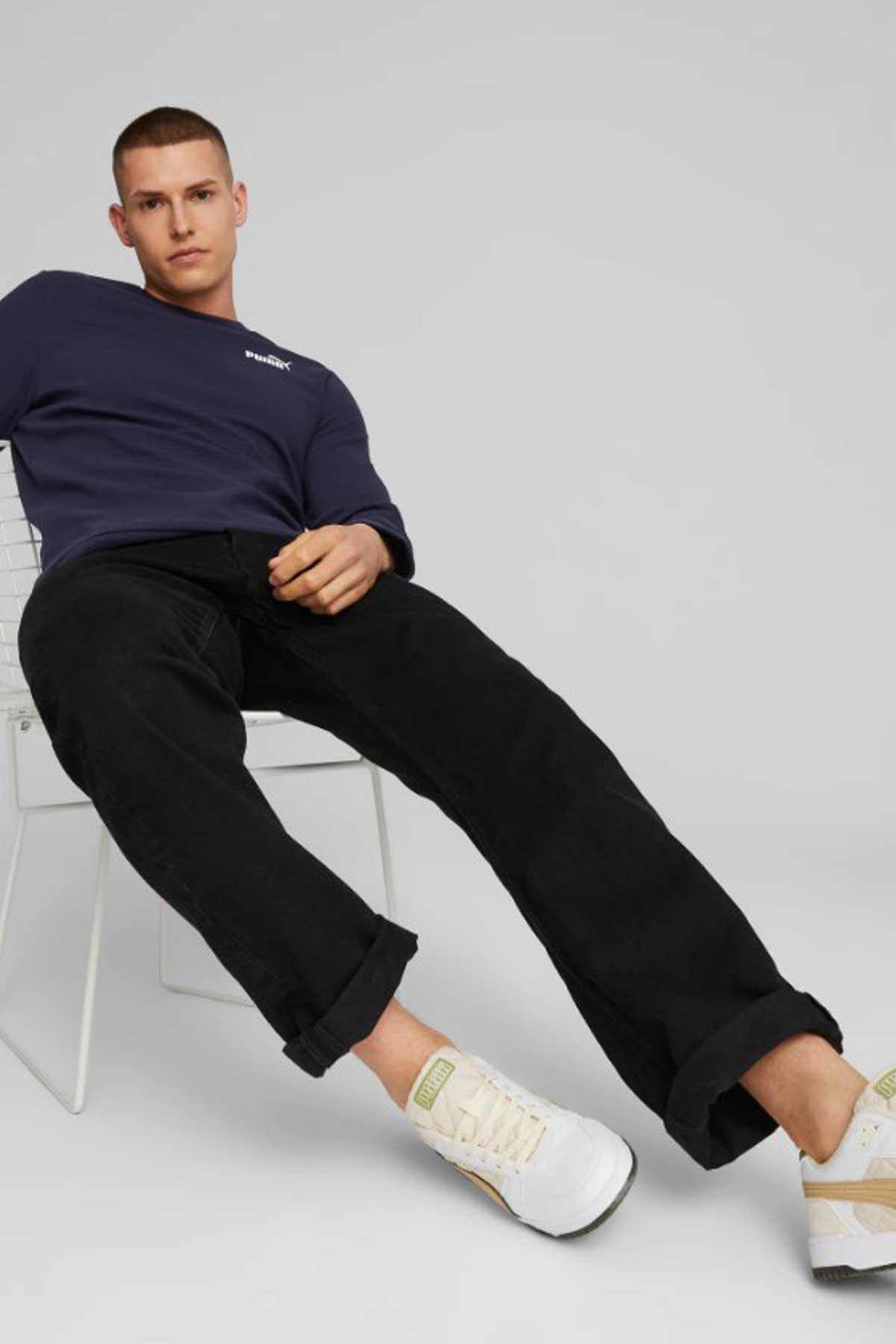 Puma Ess Elevatd Erkek Sweatshirt 67597406 Lacivert