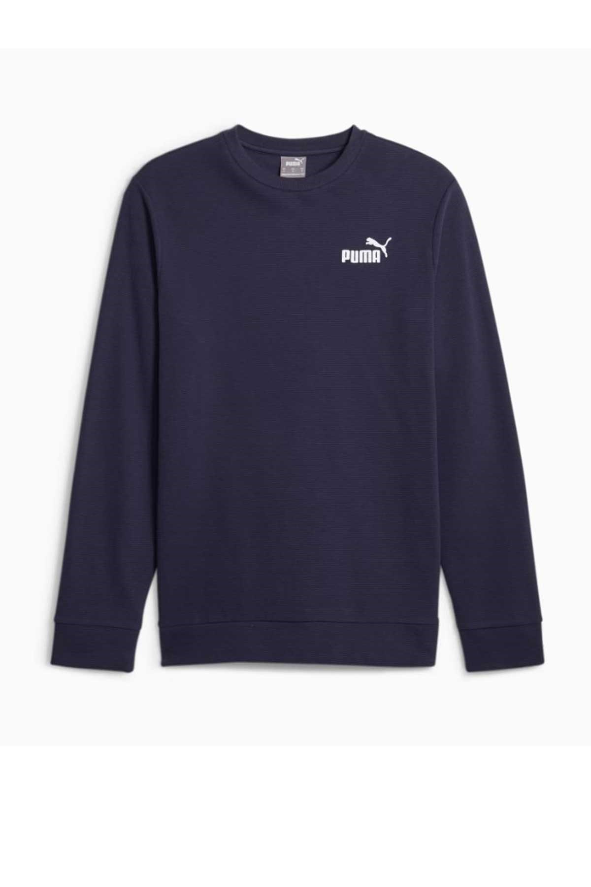 Puma Ess Elevatd Erkek Sweatshirt 67597406 Lacivert