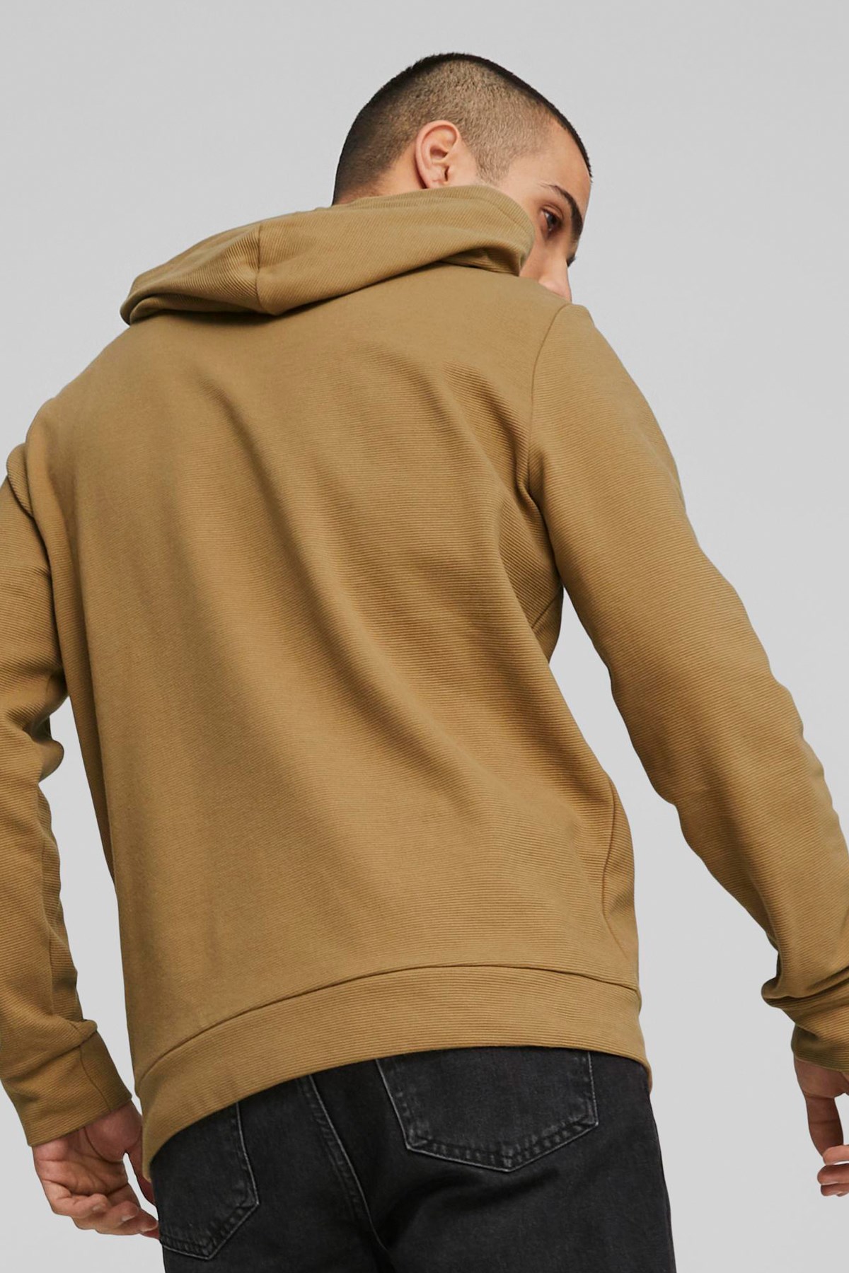 Puma Ess Elevated Erkek Sweatshirt 67597585 Kahverengi