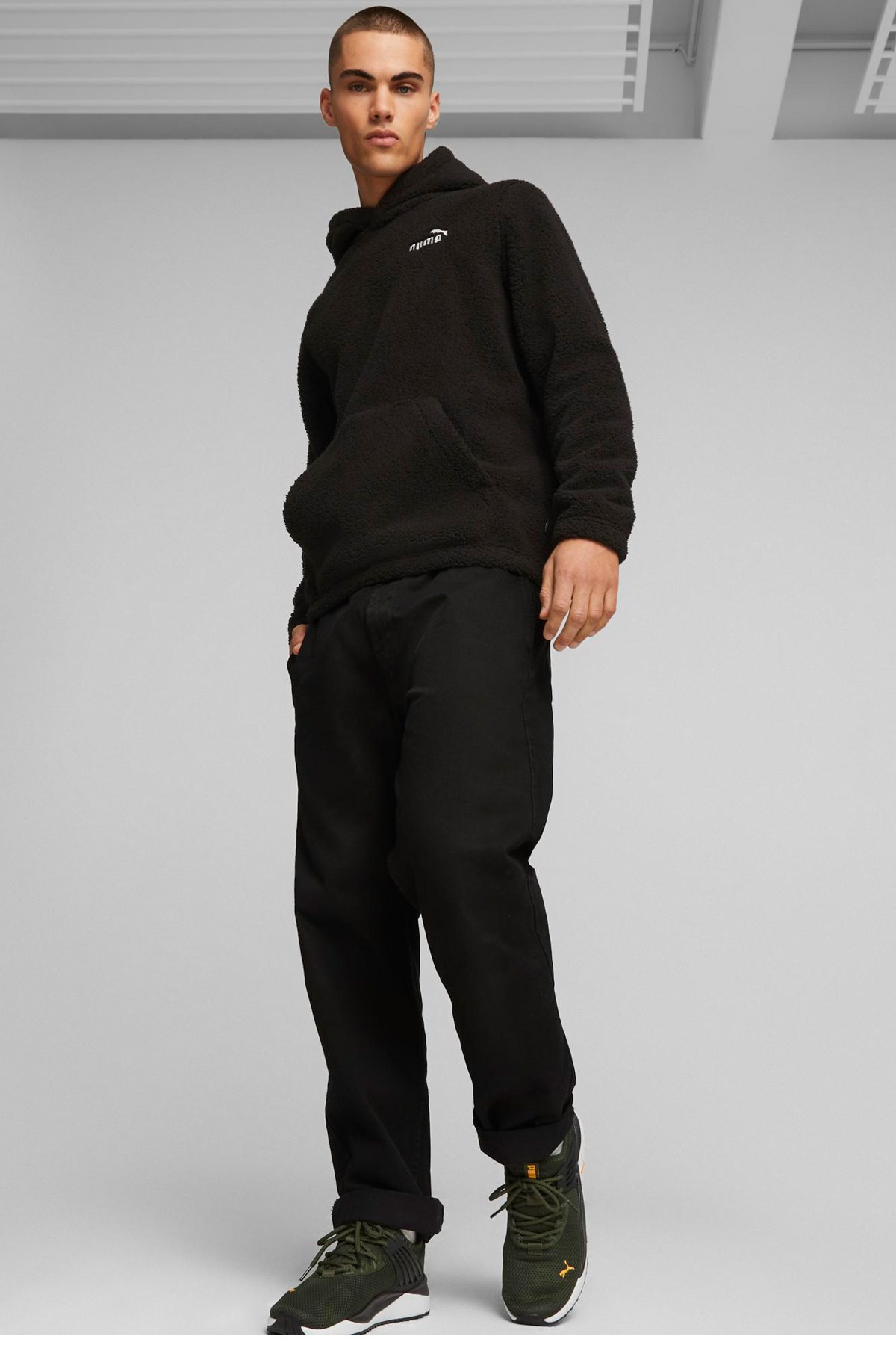 Puma Ess Elevatd Erkek Sweatshirt 67598201 Siyah