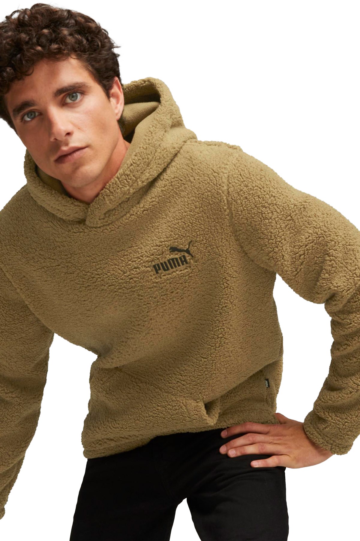 Puma Ess Elevatd Erkek Sweatshirt 67598293 Kahverengi