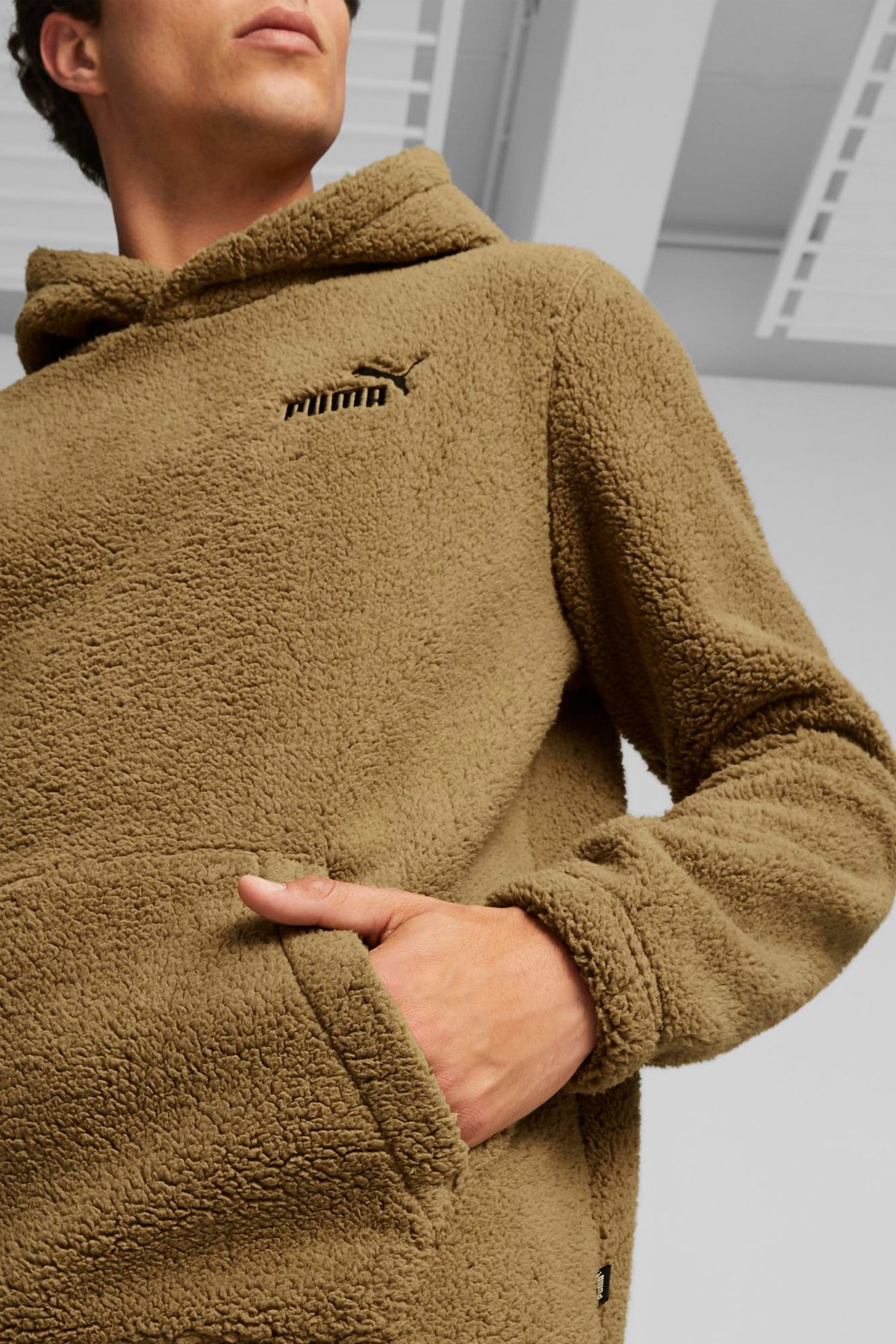 Puma Ess Elevatd Erkek Sweatshirt 67598293 Kahverengi