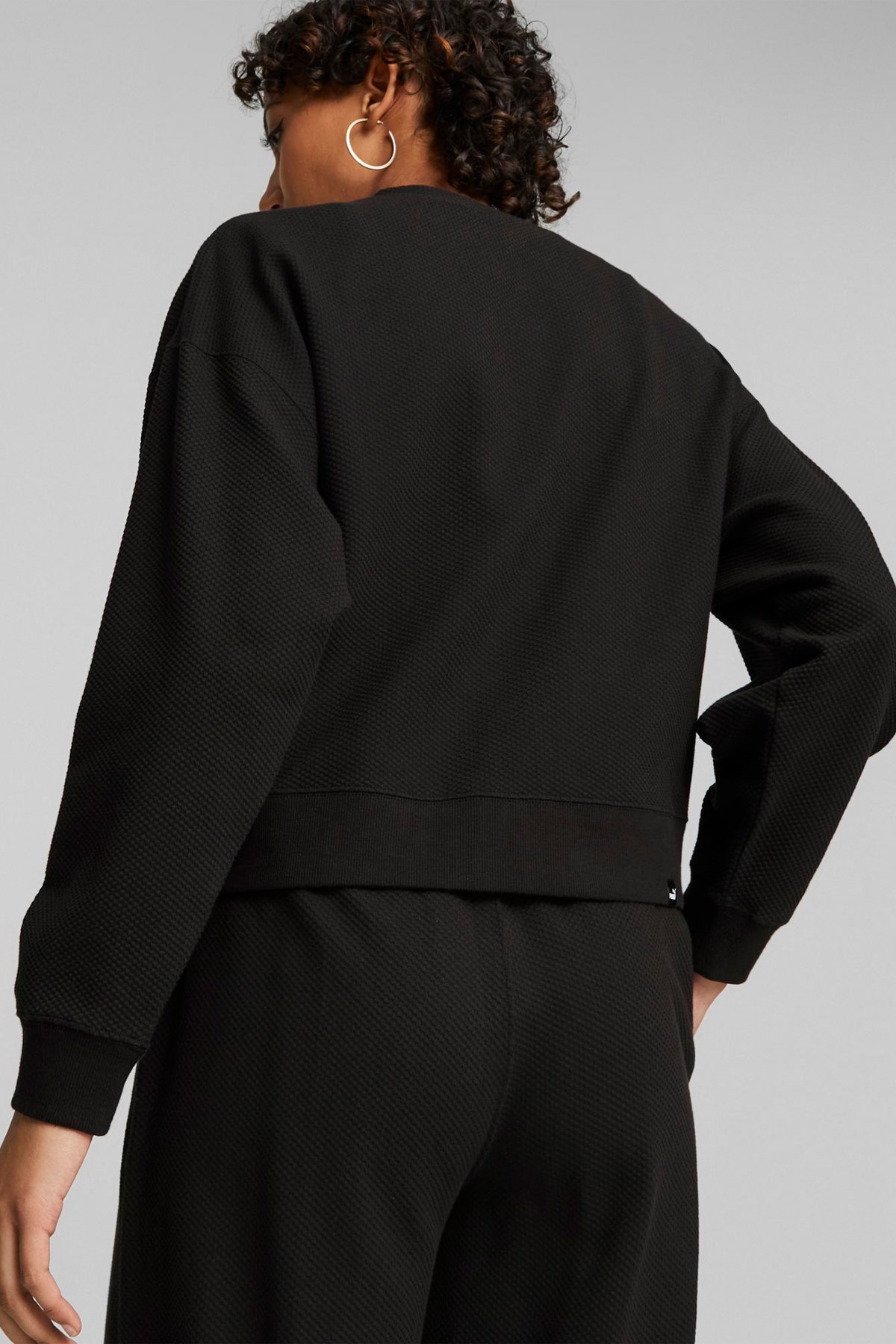 Puma Her Crew Kadın Sweatshirt 67600401 Siyah