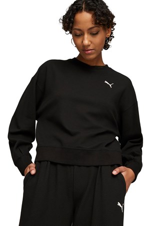 Puma Her Crew Kadın Sweatshirt 67600401 Siyah