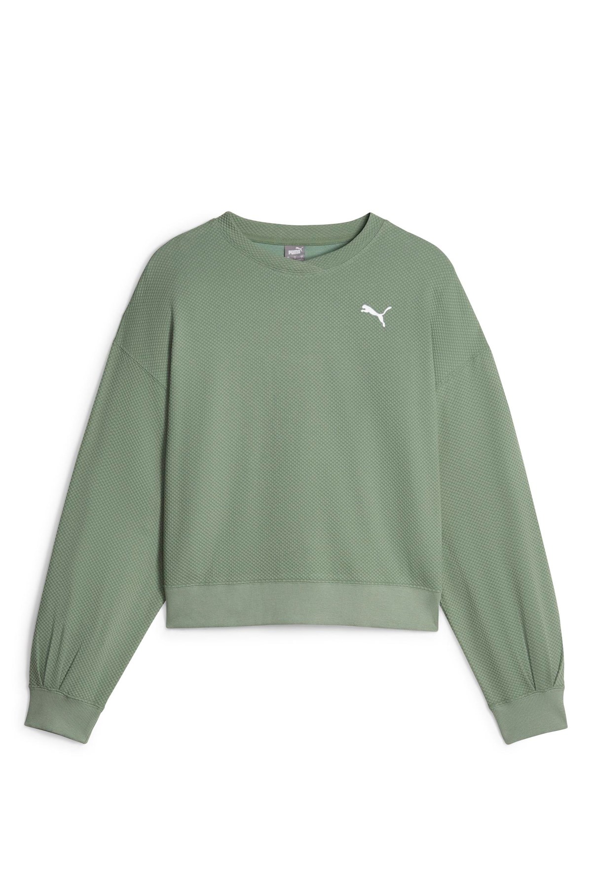 Puma Her Crew Kadın Sweatshirt 67600444 Yeşil