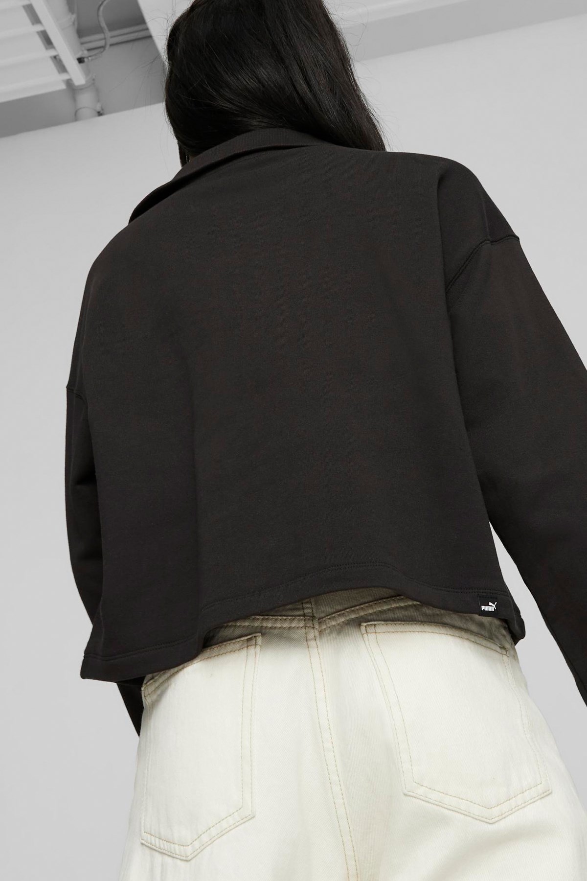 Puma Her High-Neck Kadın Sweatshirt 67600501 Siyah