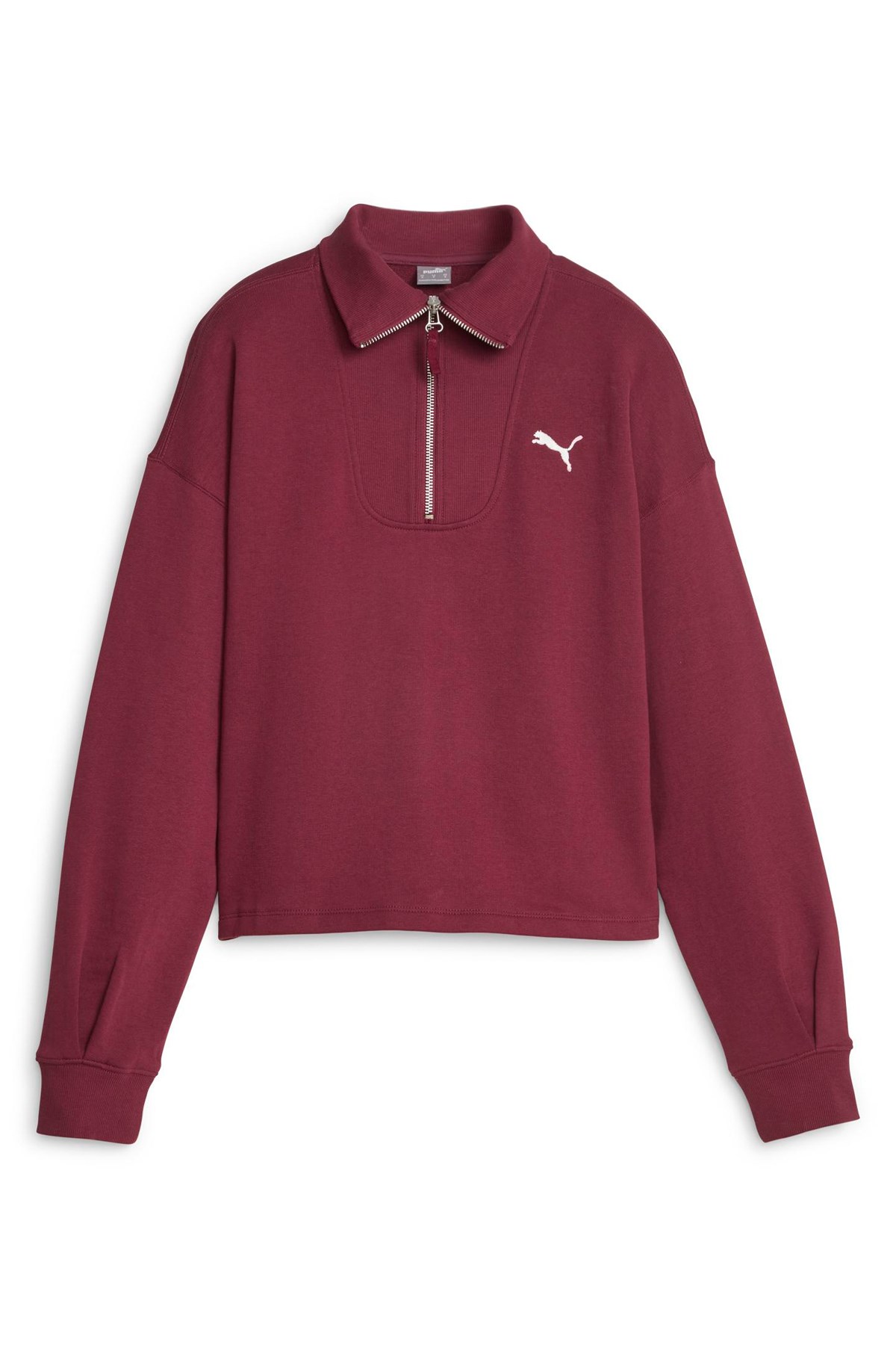 Puma Her High-Neck Kadın Sweatshirt 67600522 Bordo